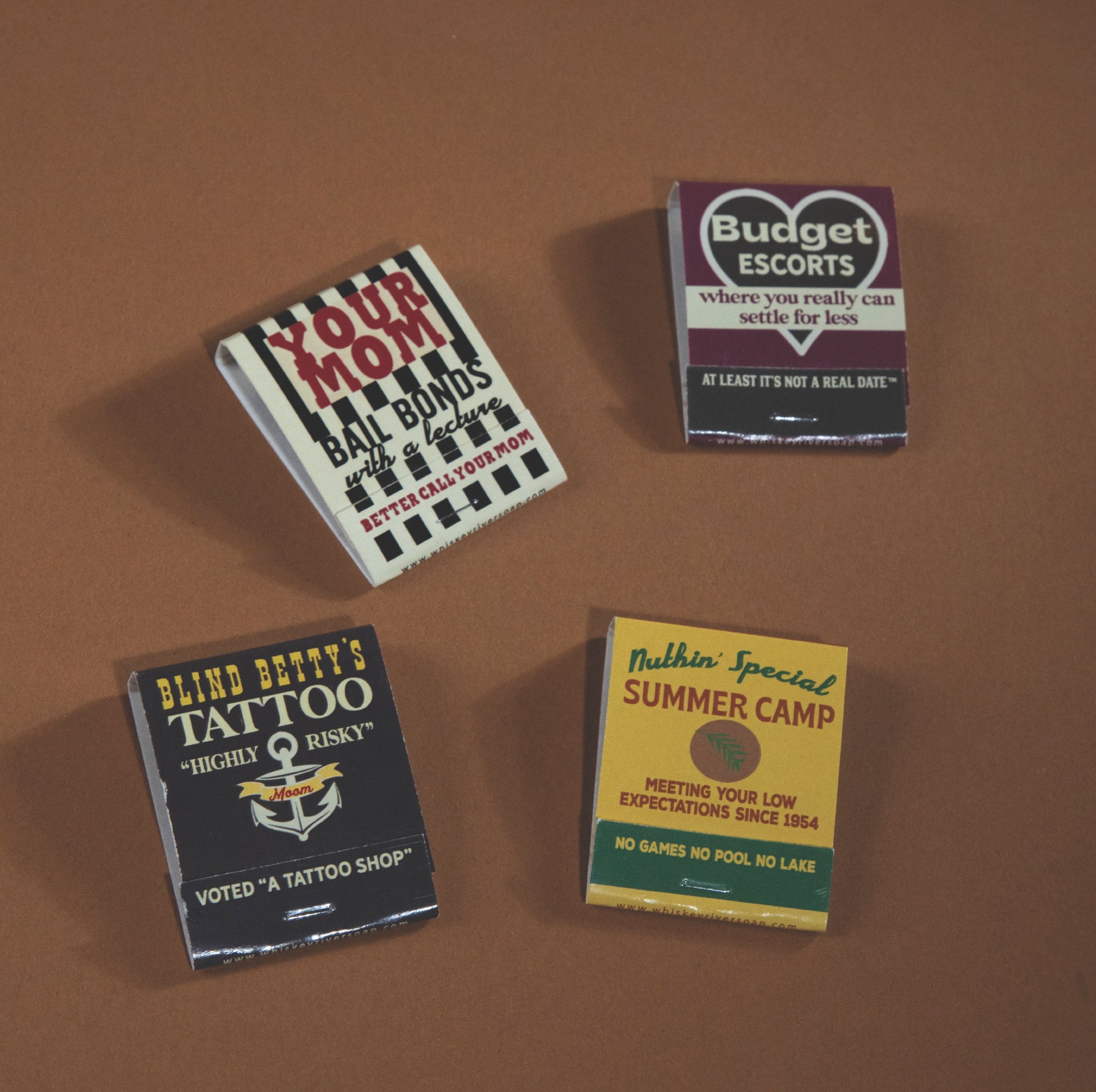 Old School Matchbooks Variety Pack: Budget Escorts