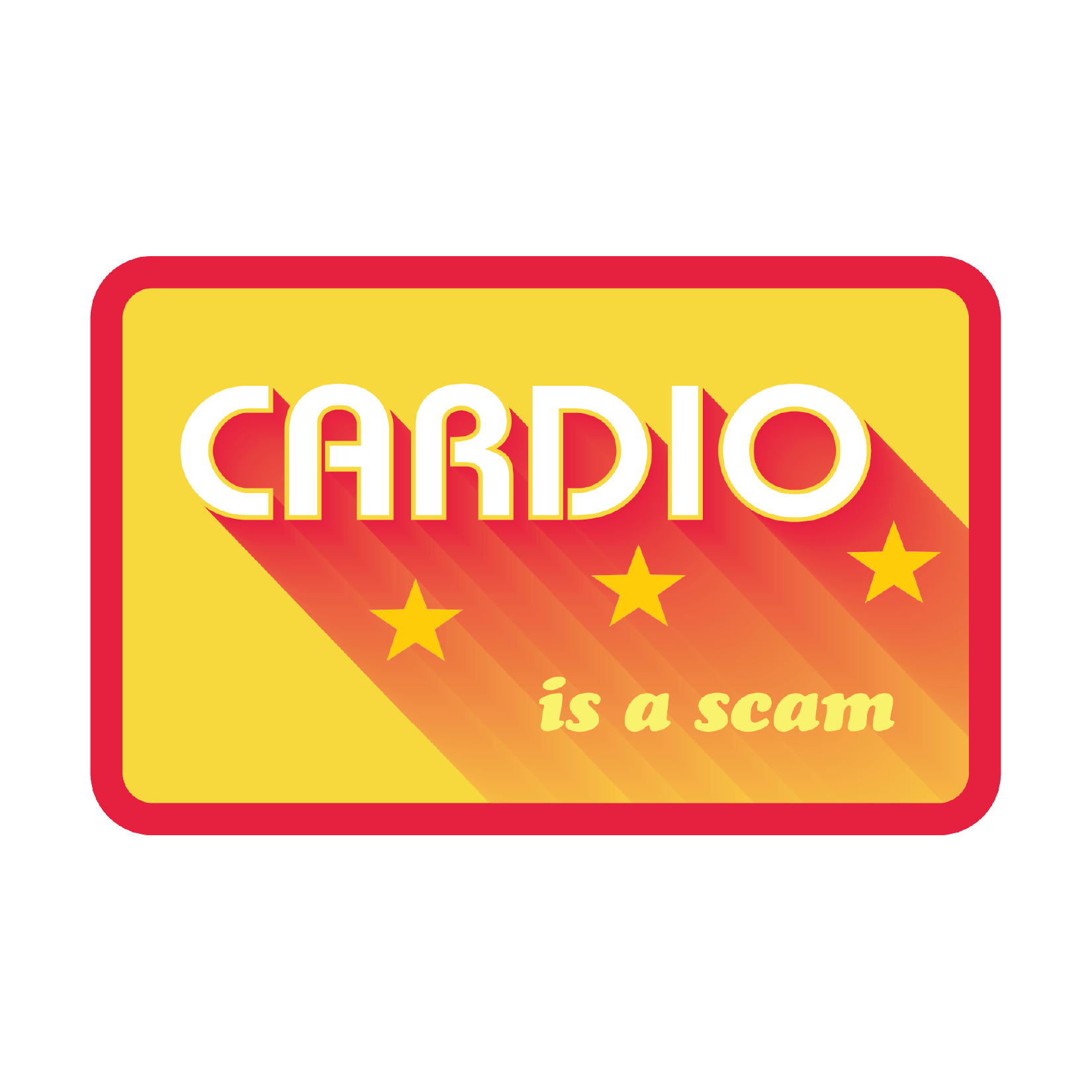 Cardio is a Scam Sticker