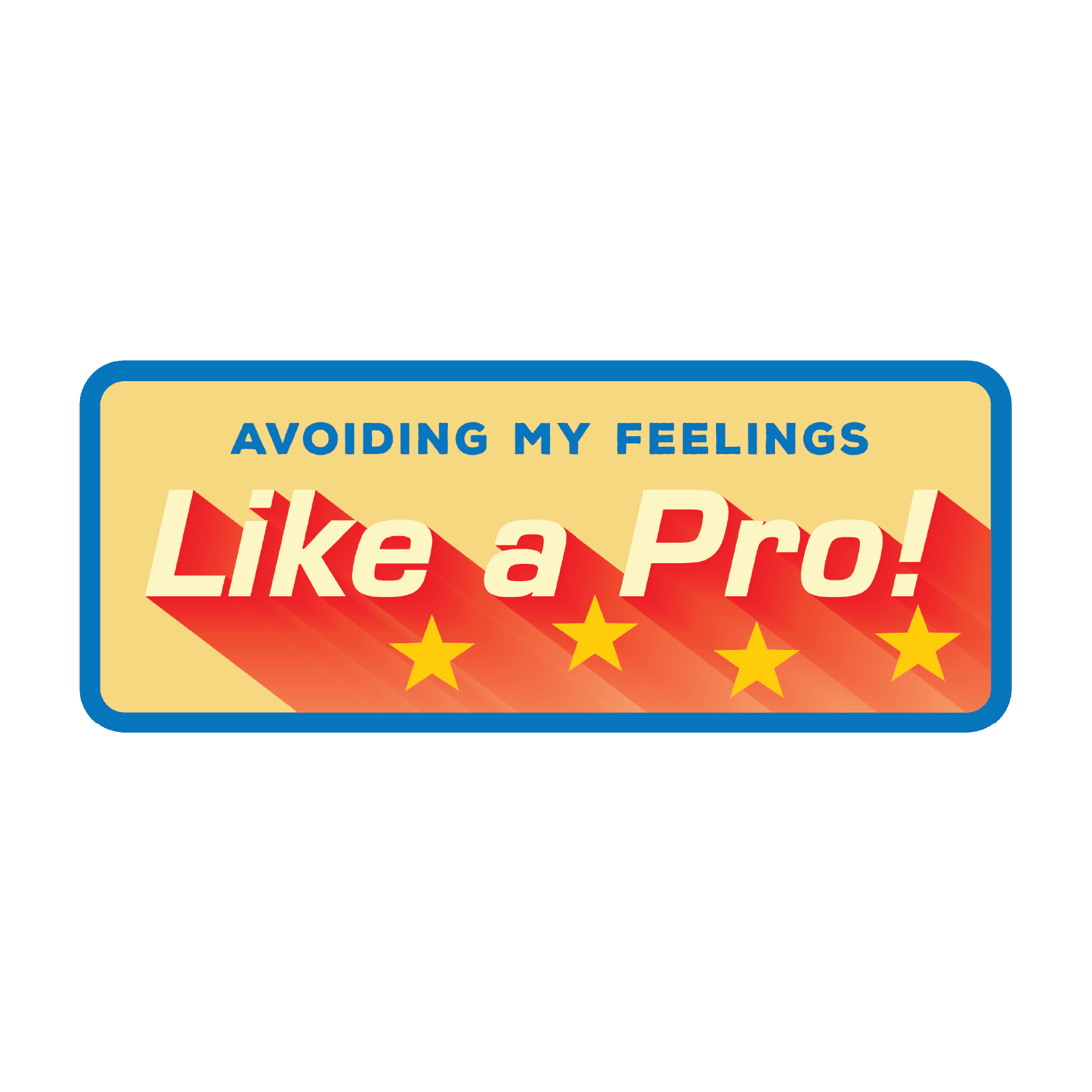 Avoiding My Feelings Sticker