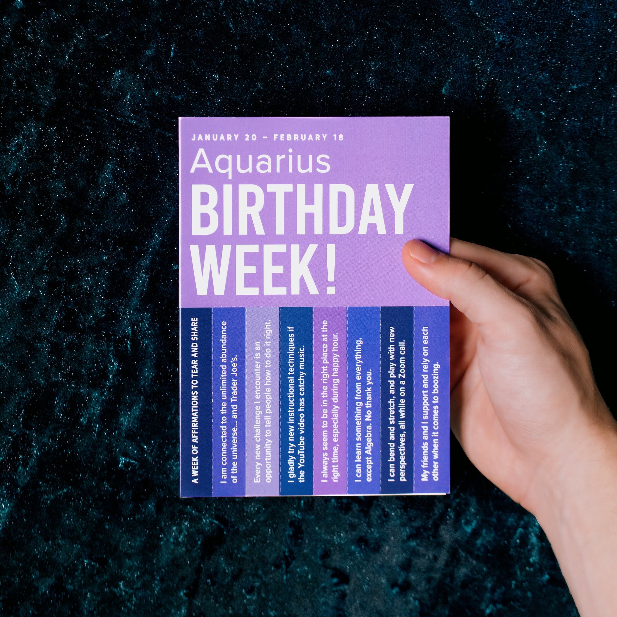 Aquarius Astrology Greeting Card