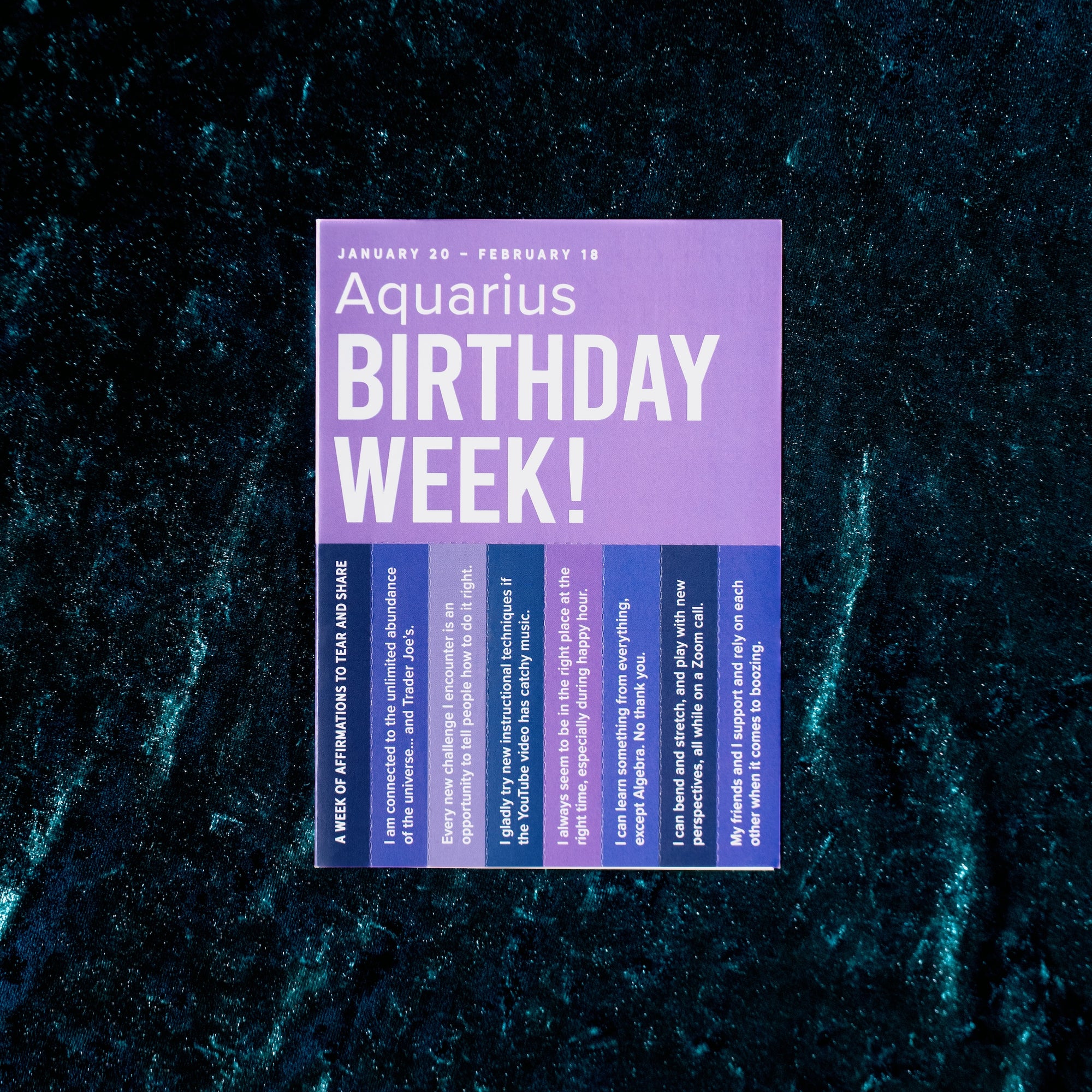 Aquarius Astrology Greeting Card