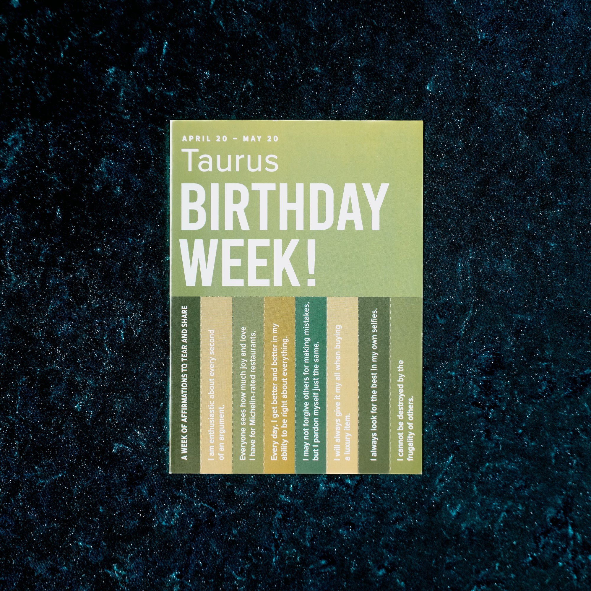 Taurus Astrology Greeting Card