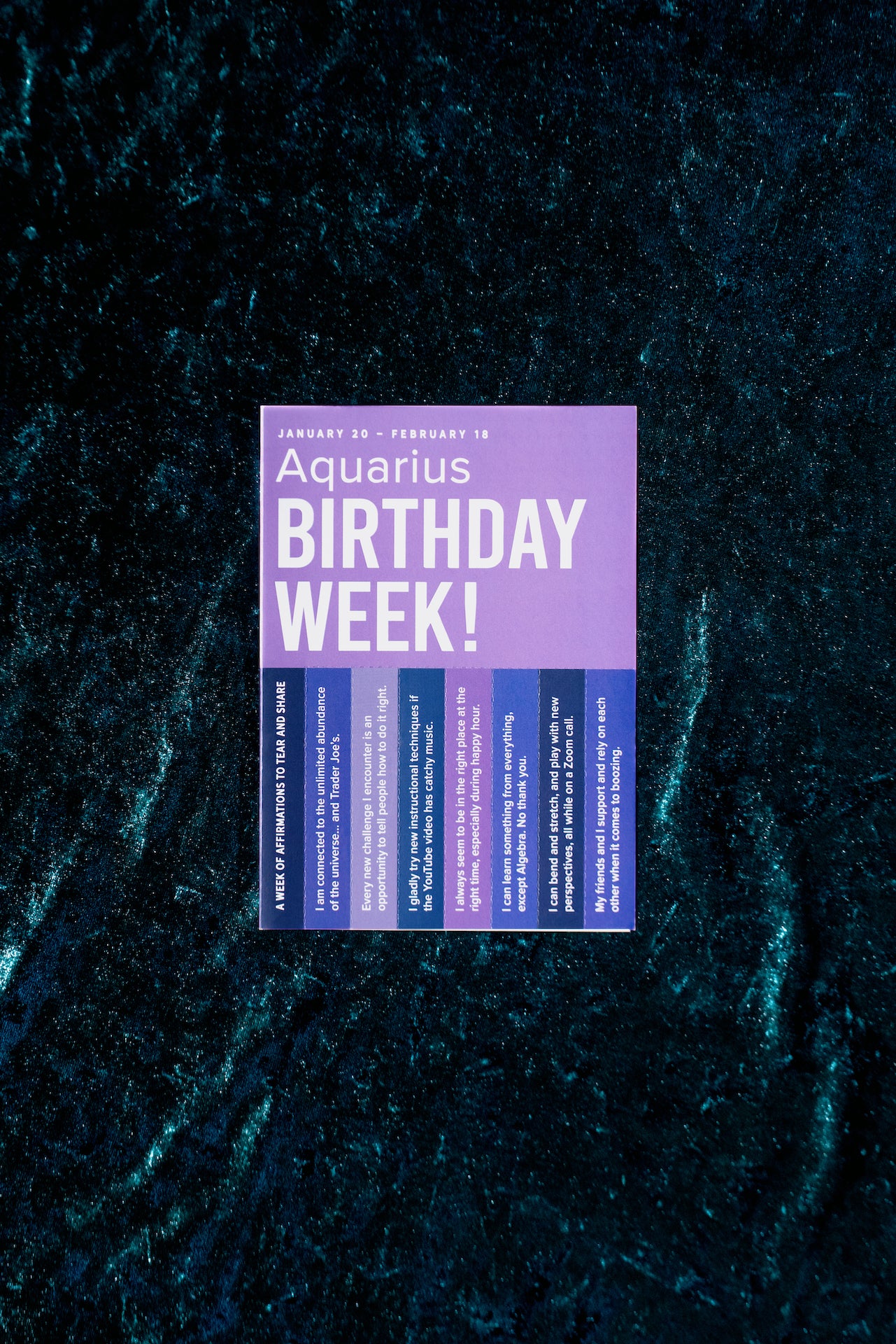Aquarius Astrology Greeting Card - Astrology Greeting Card