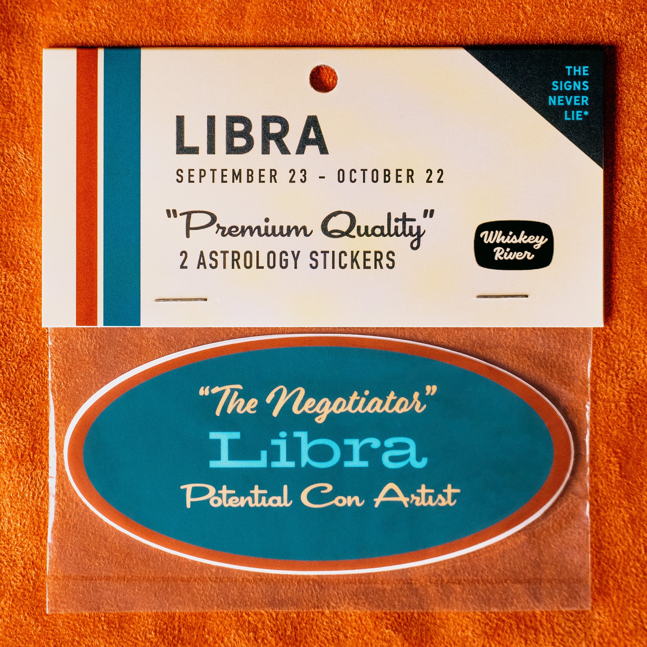 Libra Astrology Sticker Pack – Whiskey River Soap Co.