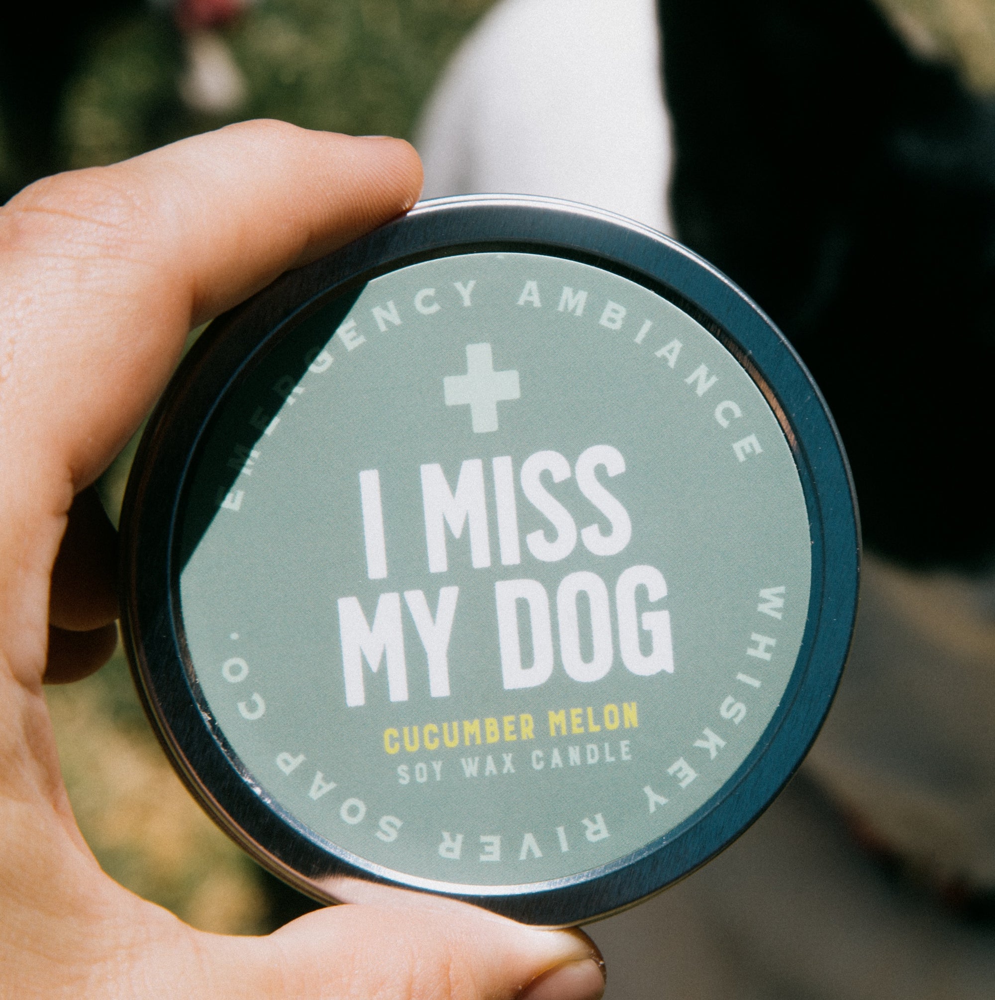 I Miss My Dog Emergency Ambiance Travel Tin