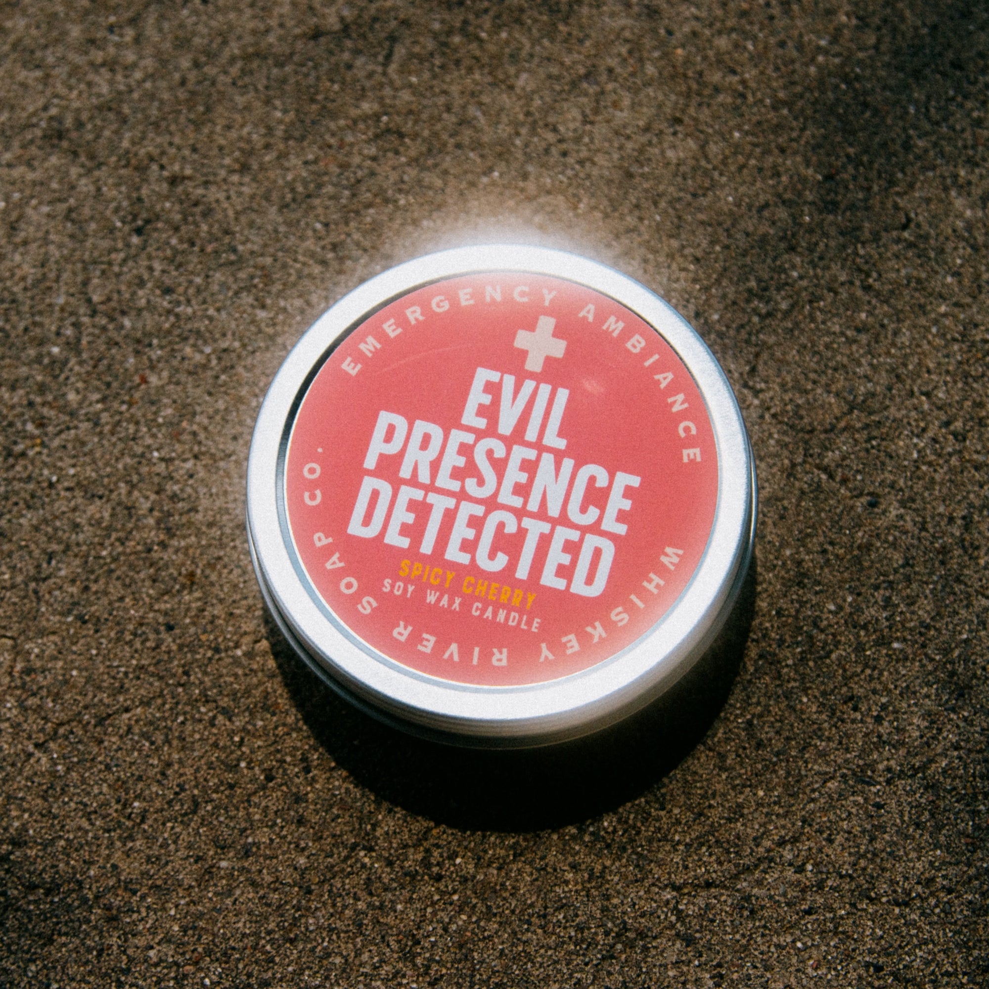 Evil Presence Detected Emergency Ambiance Travel Tin