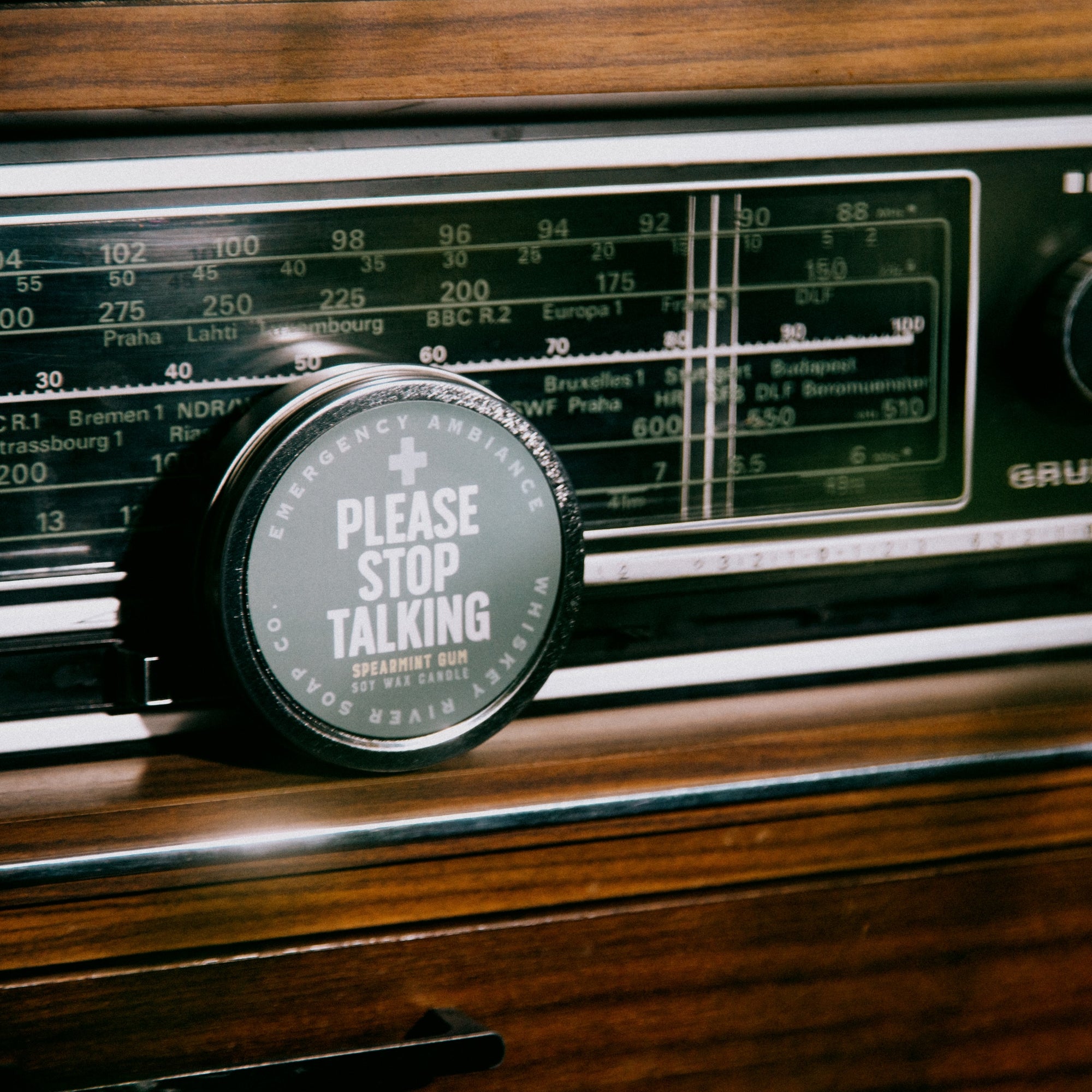 Please Stop Talking Emergency Ambiance Travel Tin