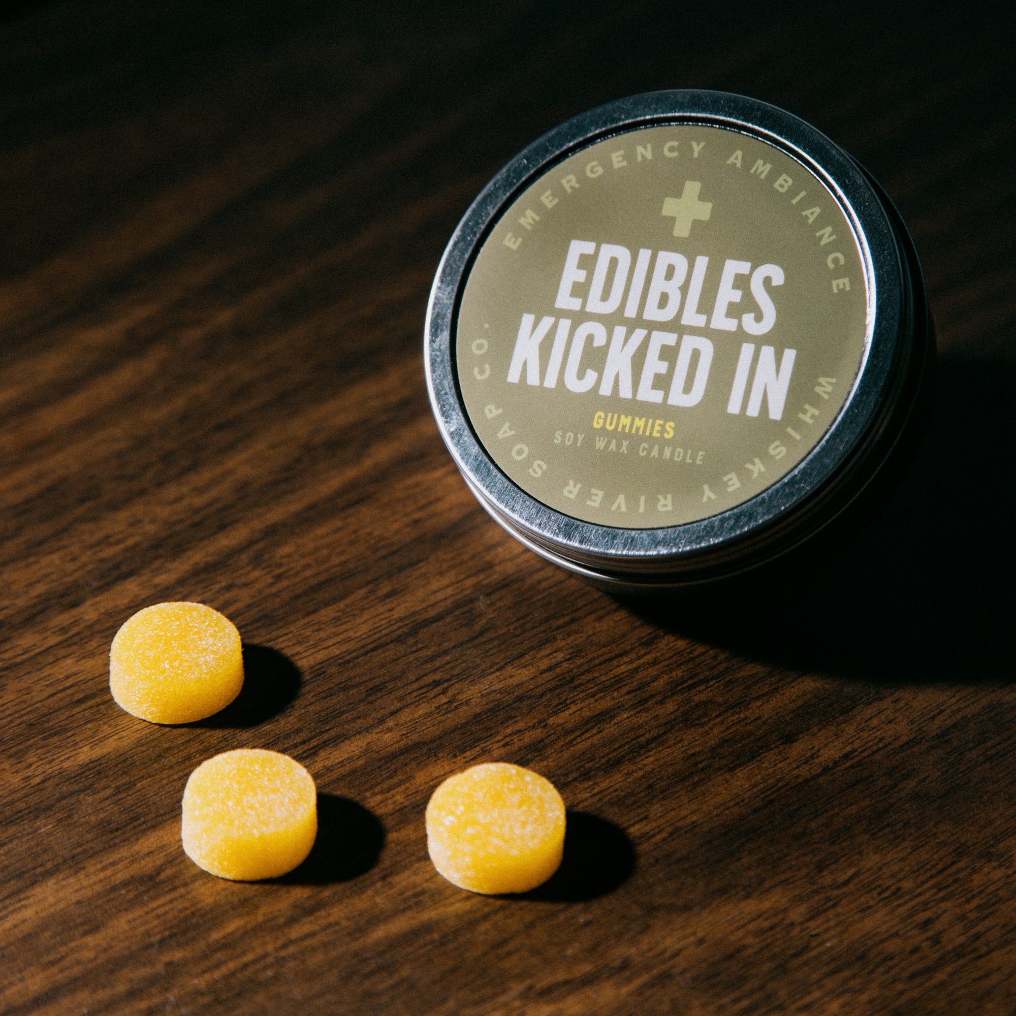 Edibles Kicked In Emergency Ambiance Travel Tin