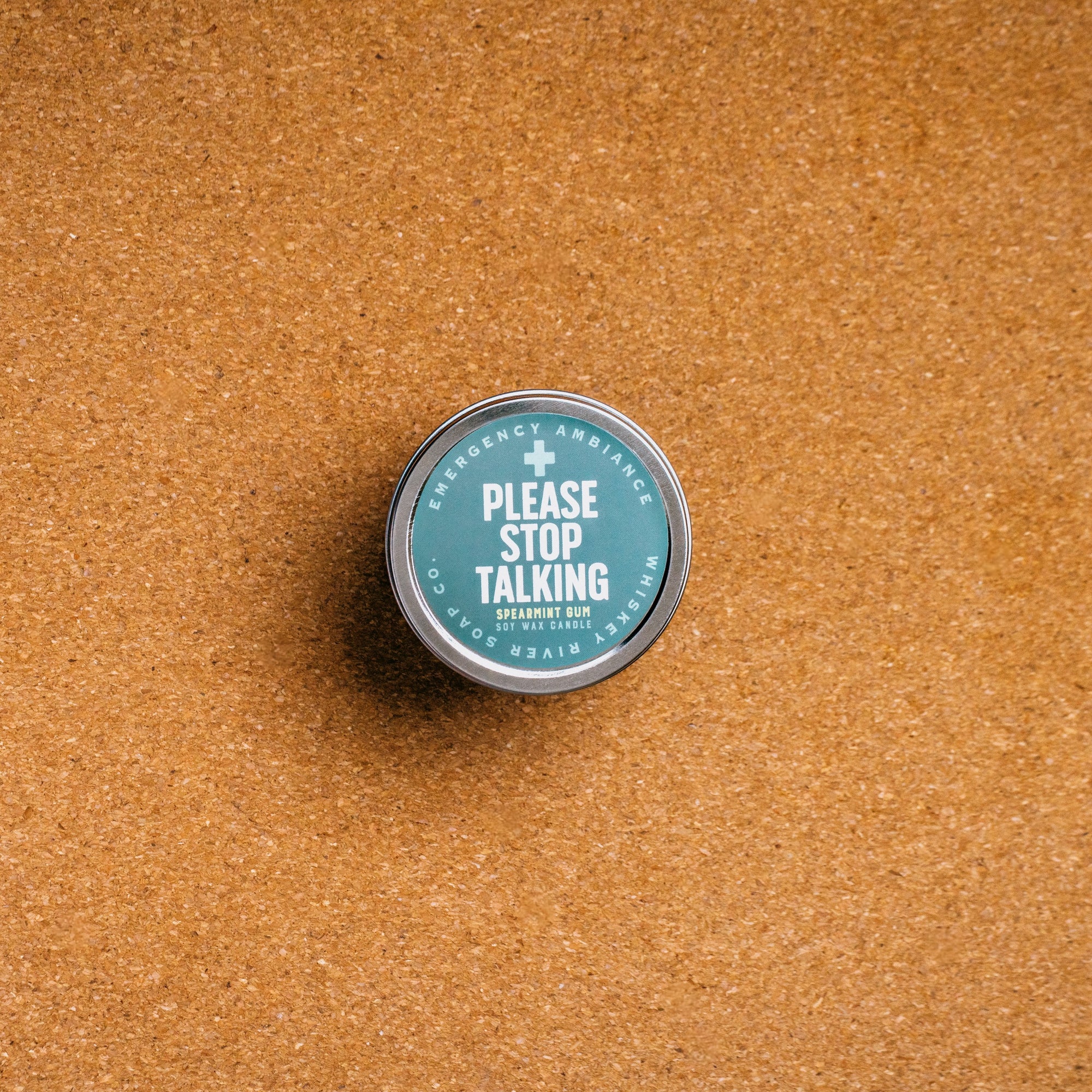Please Stop Talking Emergency Ambiance Travel Tin