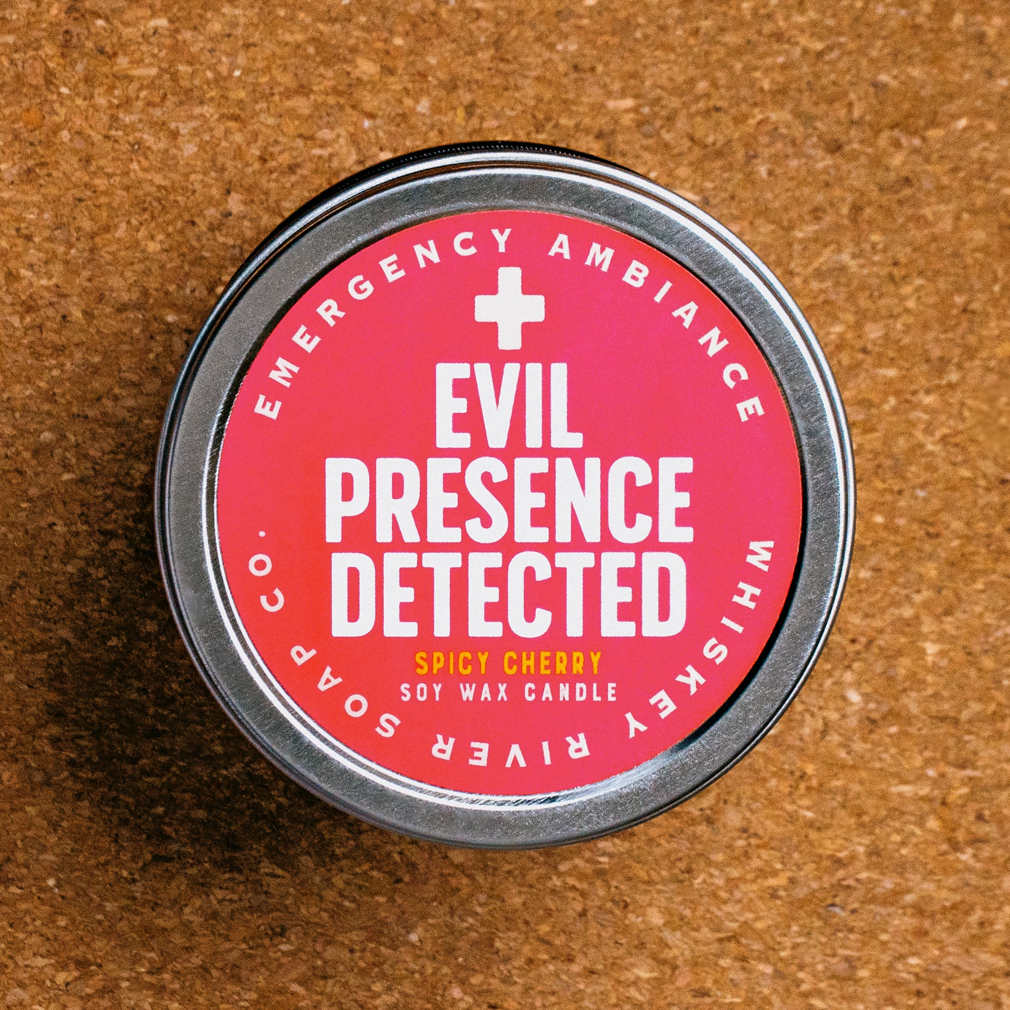Evil Presence Detected Emergency Ambiance Travel Tin