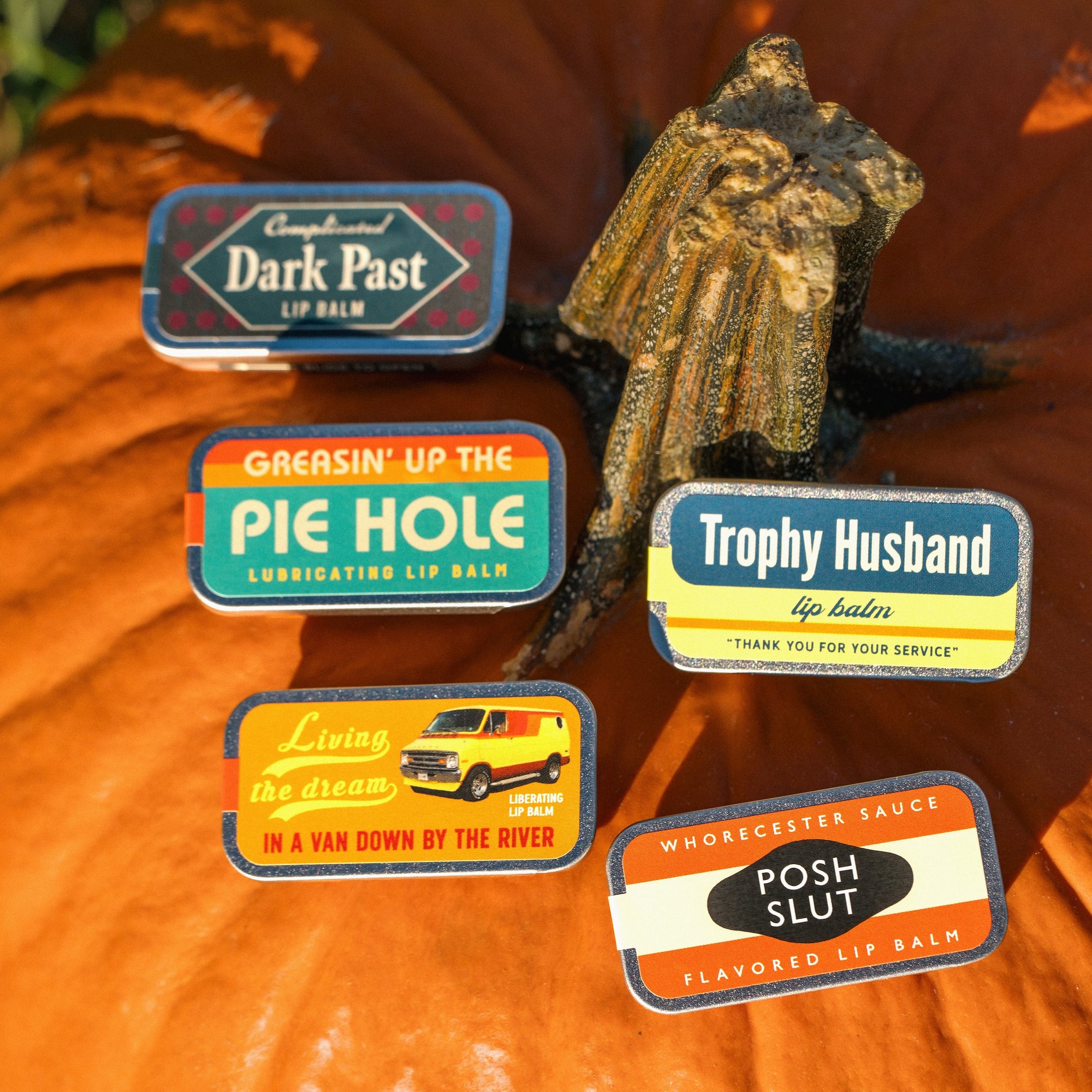 "Dark Past" Old School Lip Balm Tin