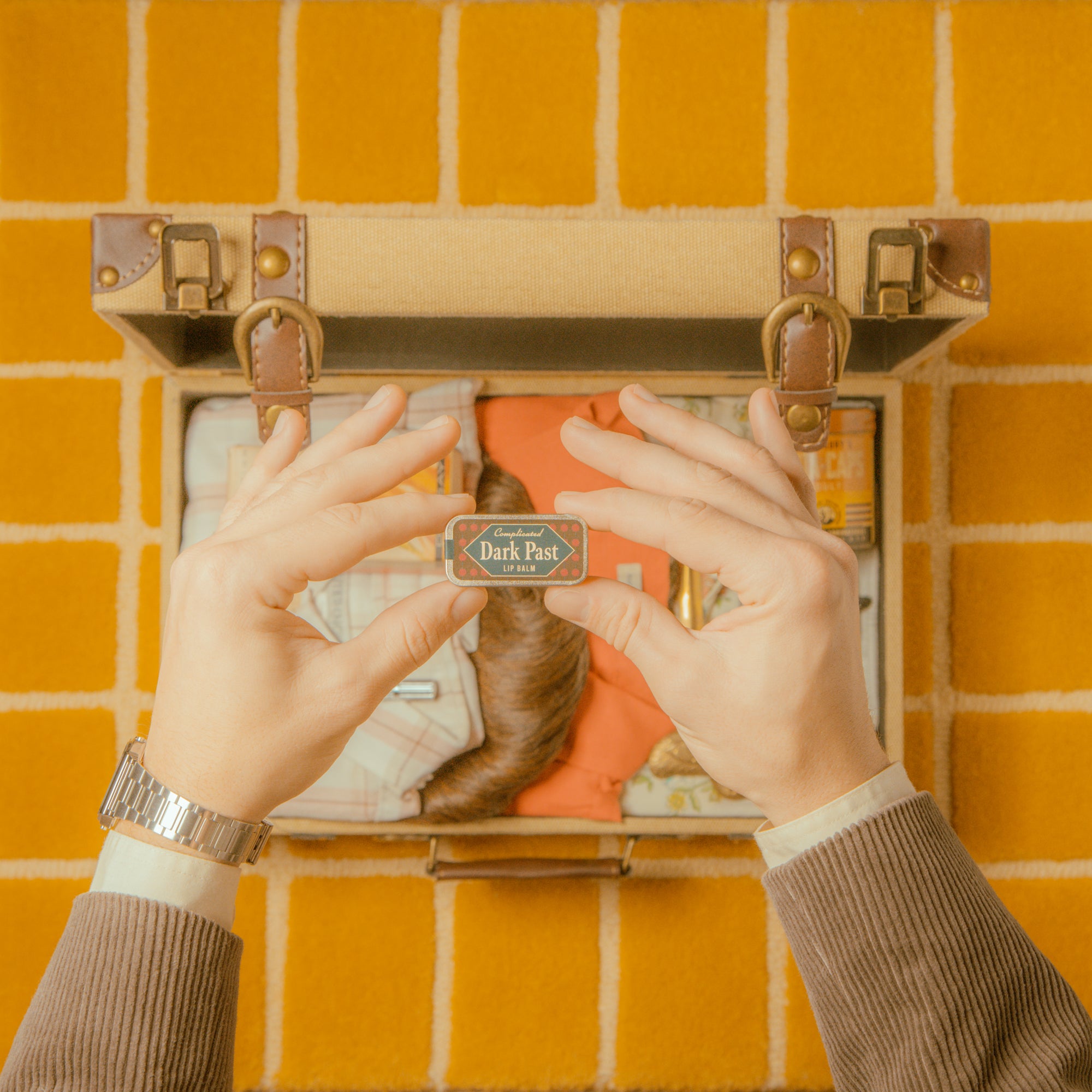 "Dark Past" Old School Lip Balm Tin