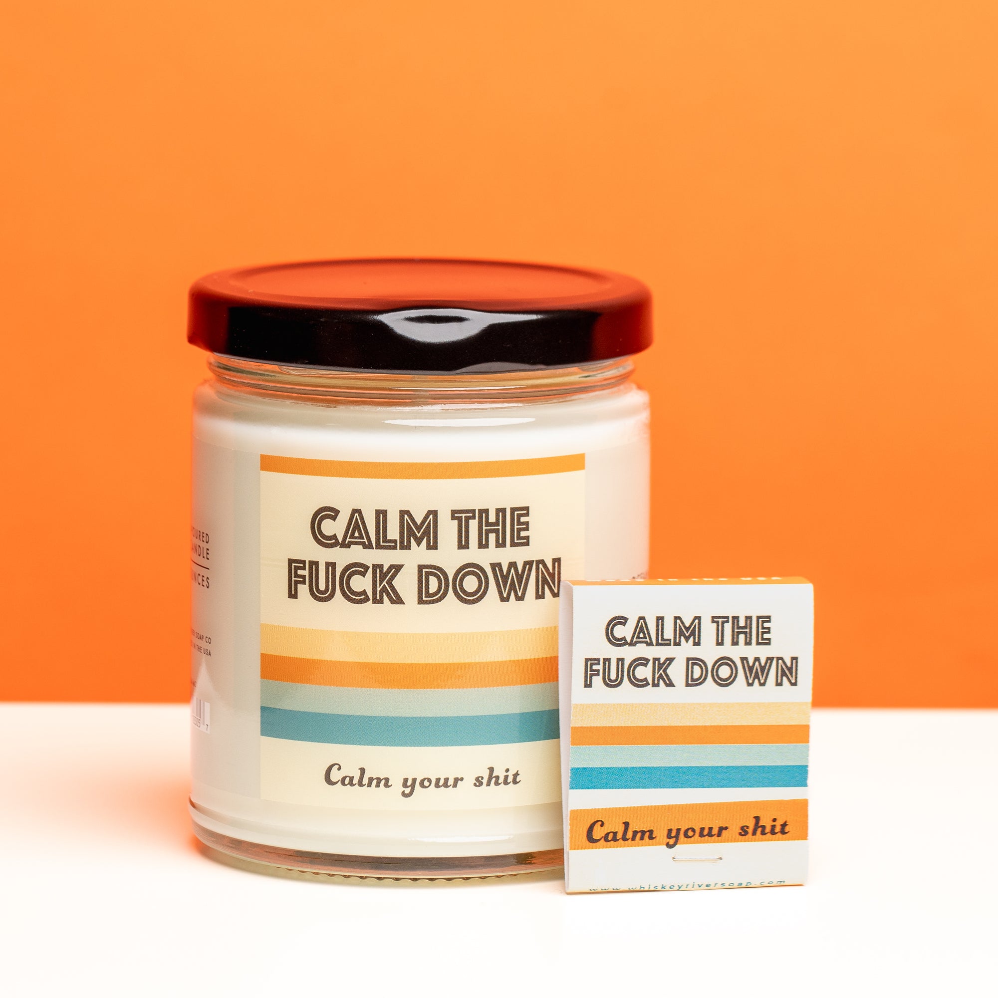 Calm the Fuck Down Candle and Matchbook