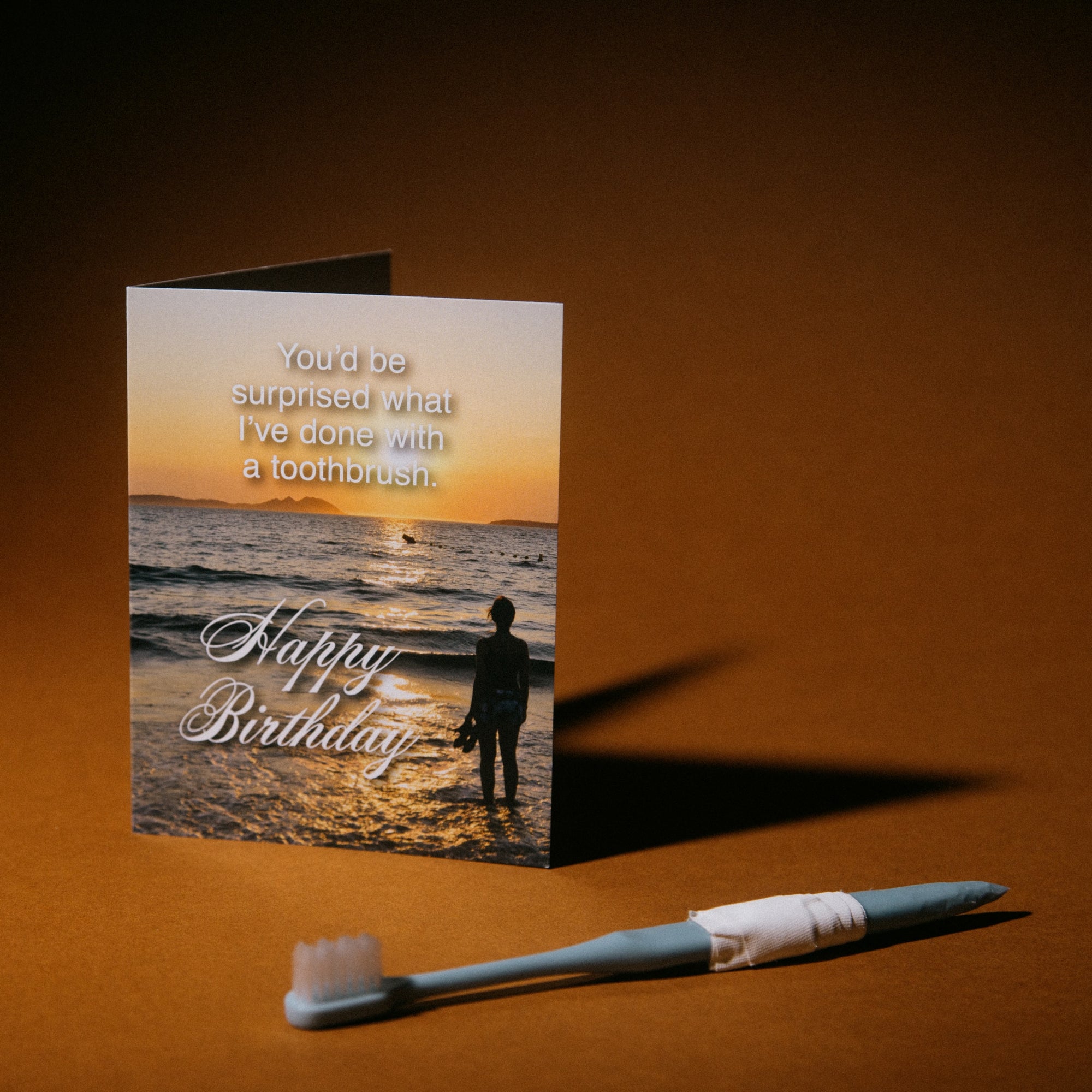 Toothbrush Surprise Greeting Card