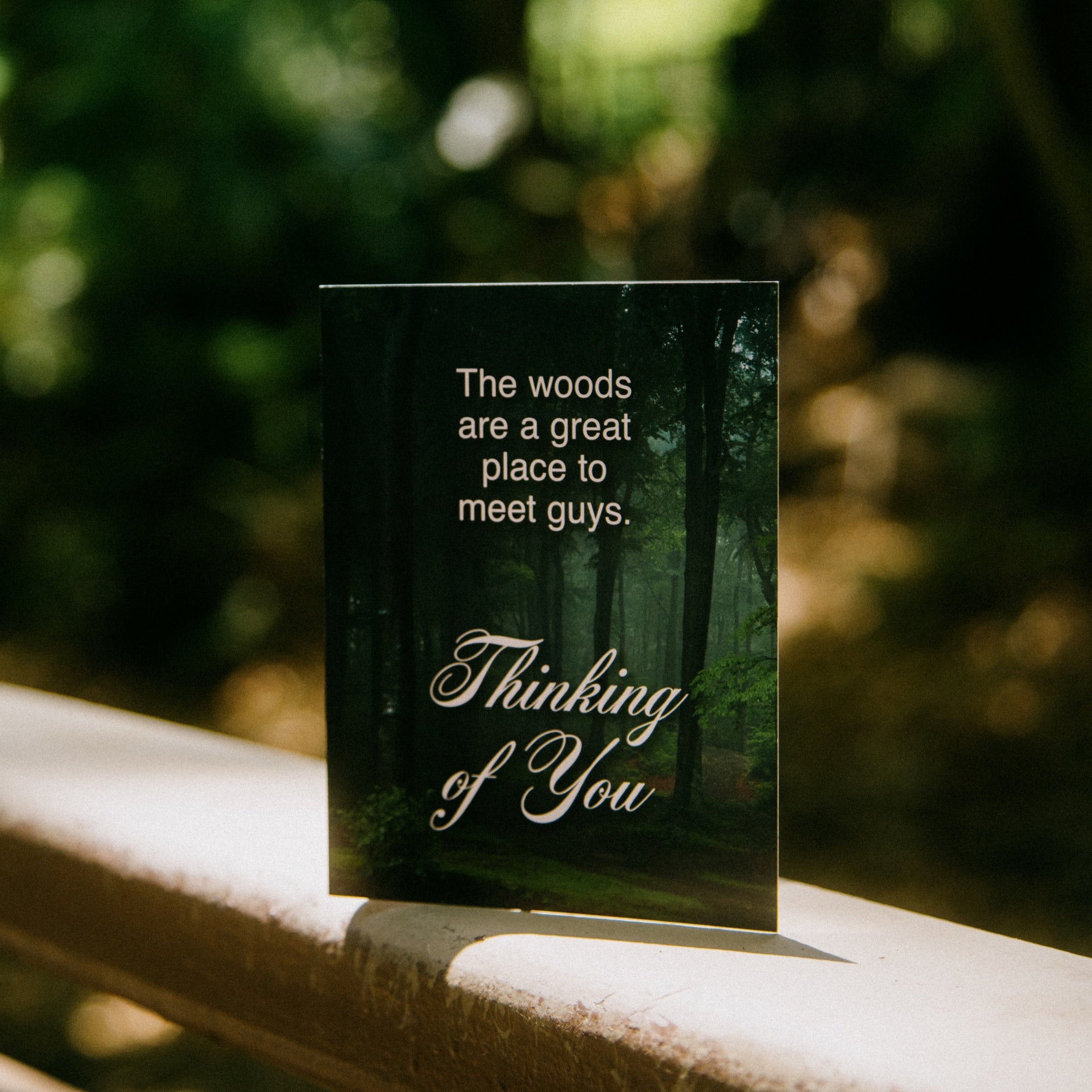 Guys In The Woods Subtext Greeting Card