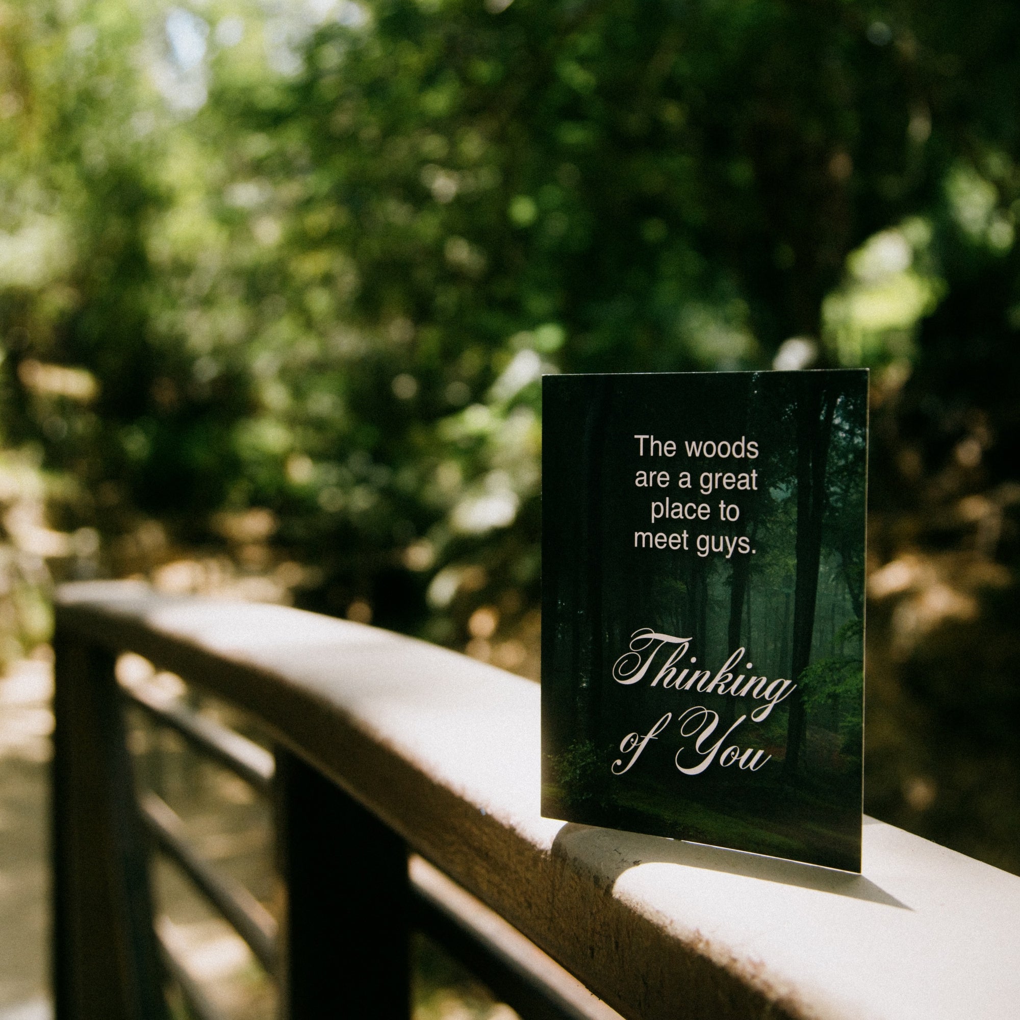 Guys In The Woods Subtext Greeting Card