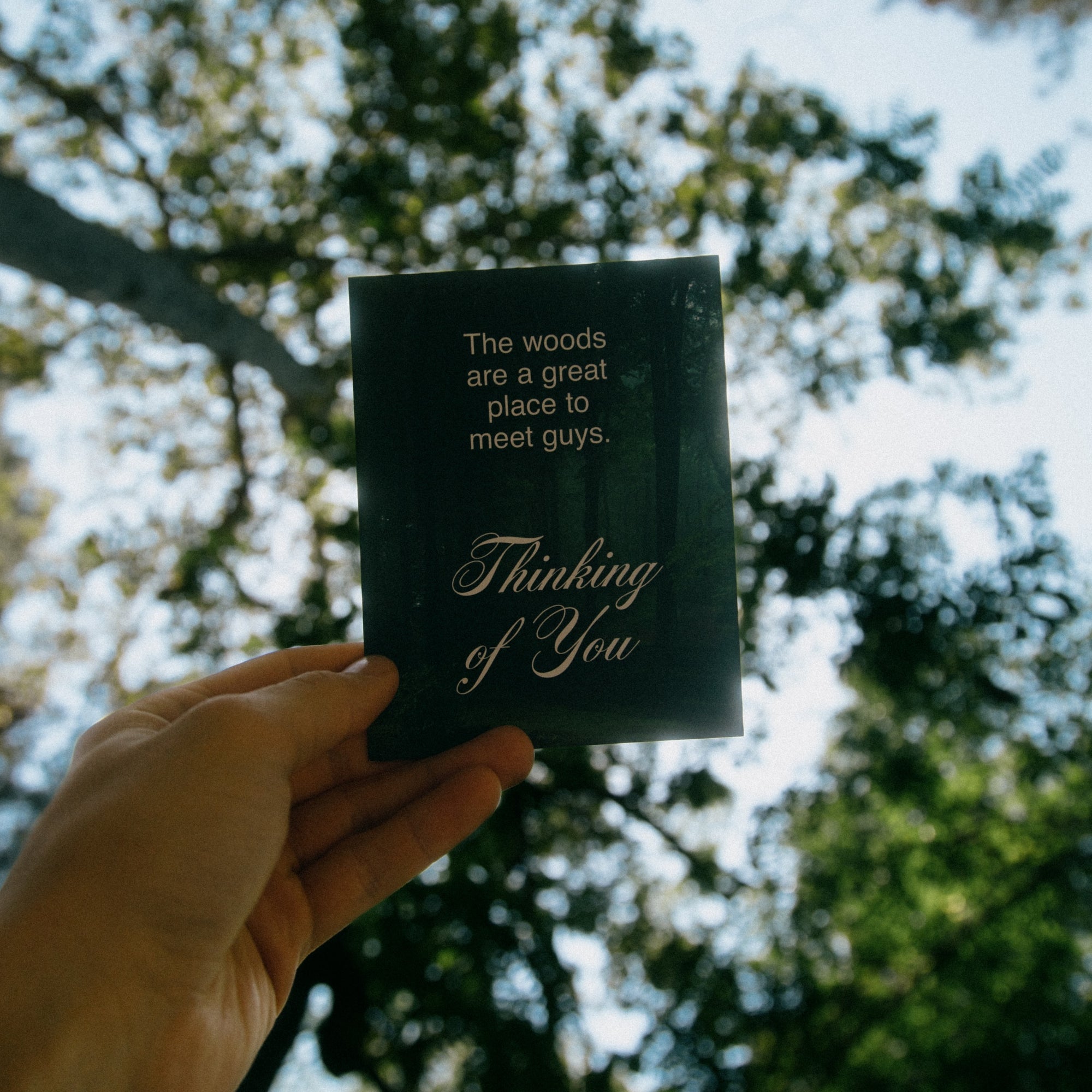 Guys In The Woods Subtext Greeting Card