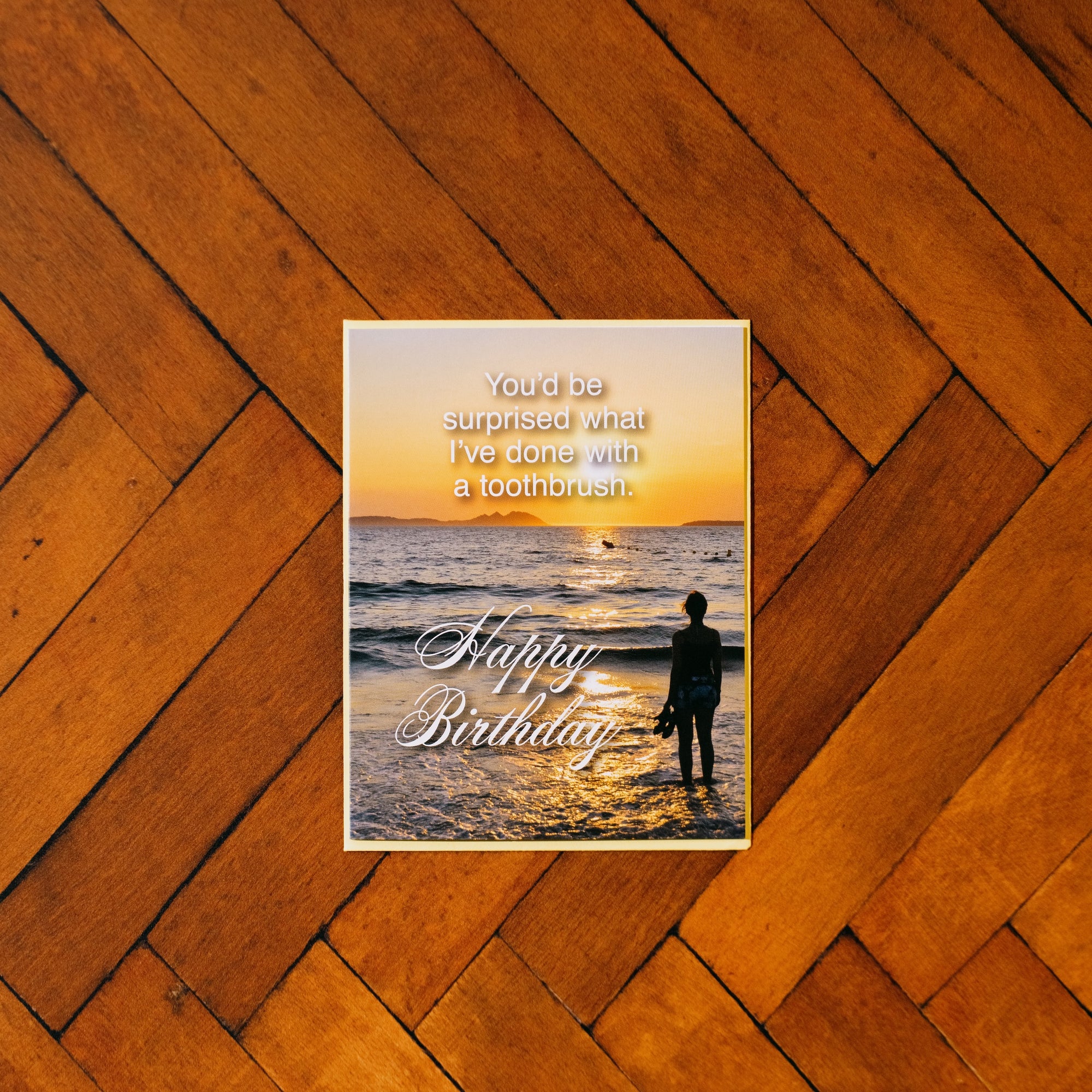 Toothbrush Surprise Greeting Card