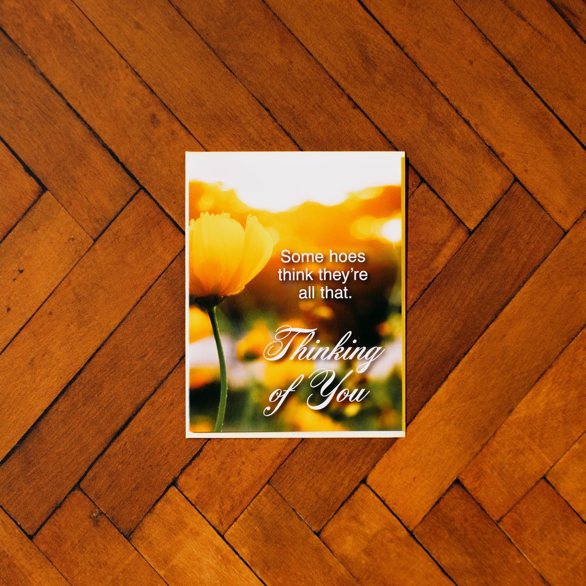 Hoes Subtext Greeting Card