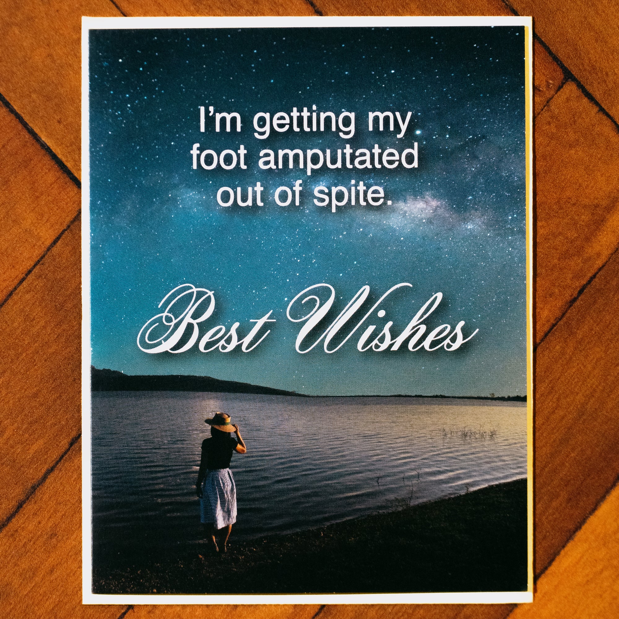 Amputated Foot Greeting Card