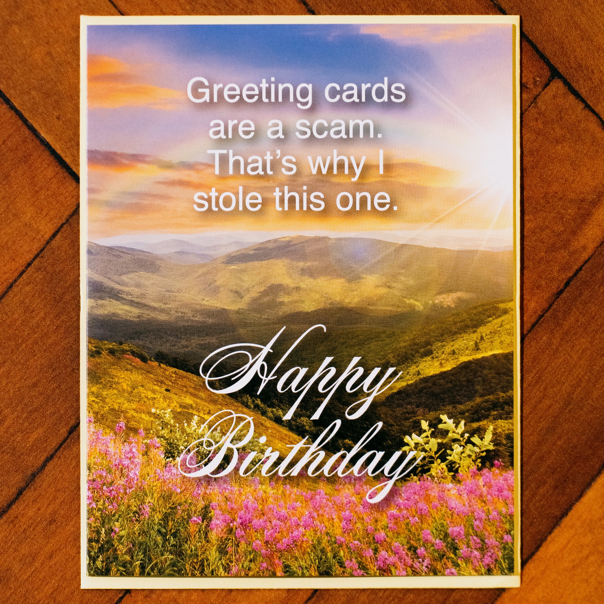 Cards Are A Scam Greeting Card