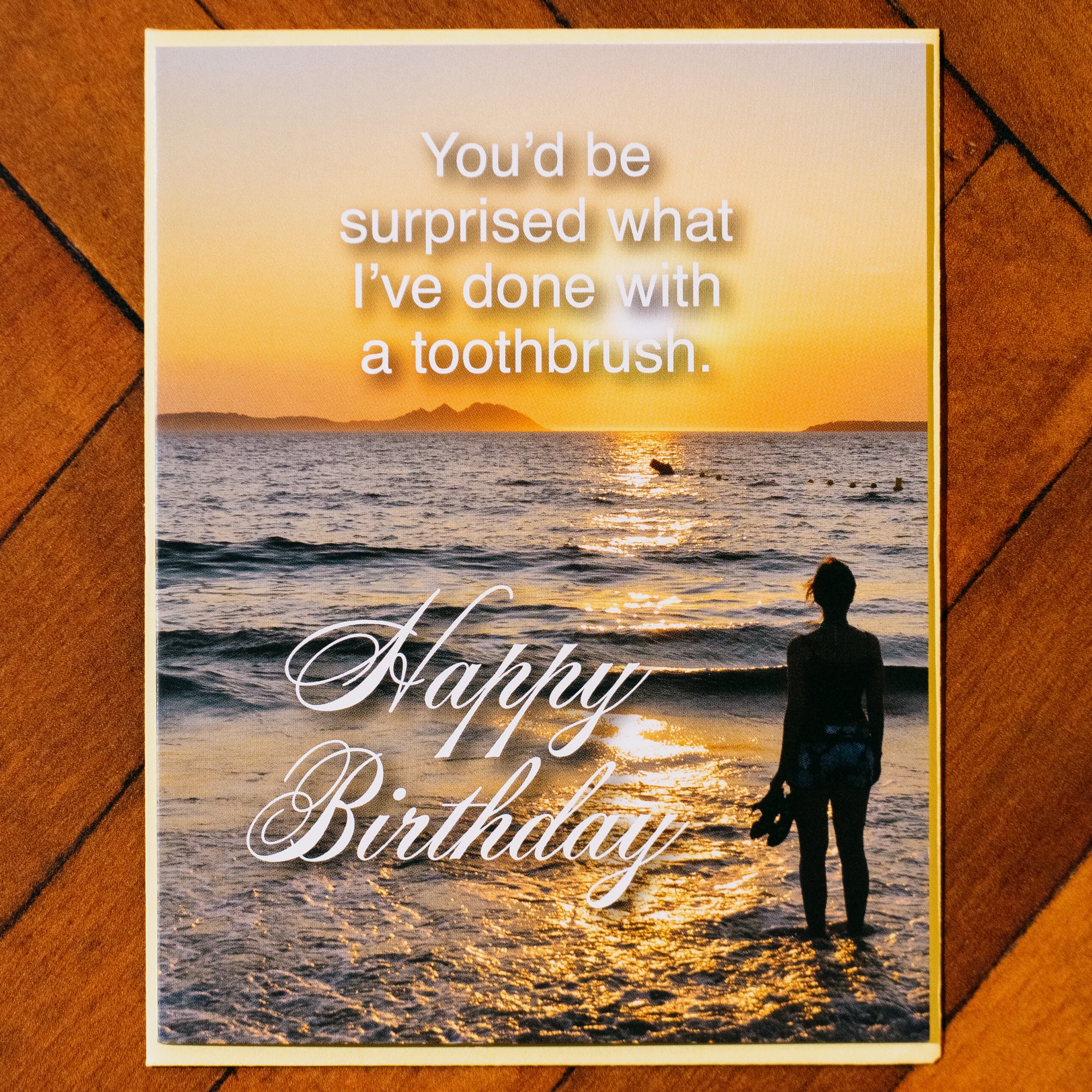 Toothbrush Surprise Greeting Card