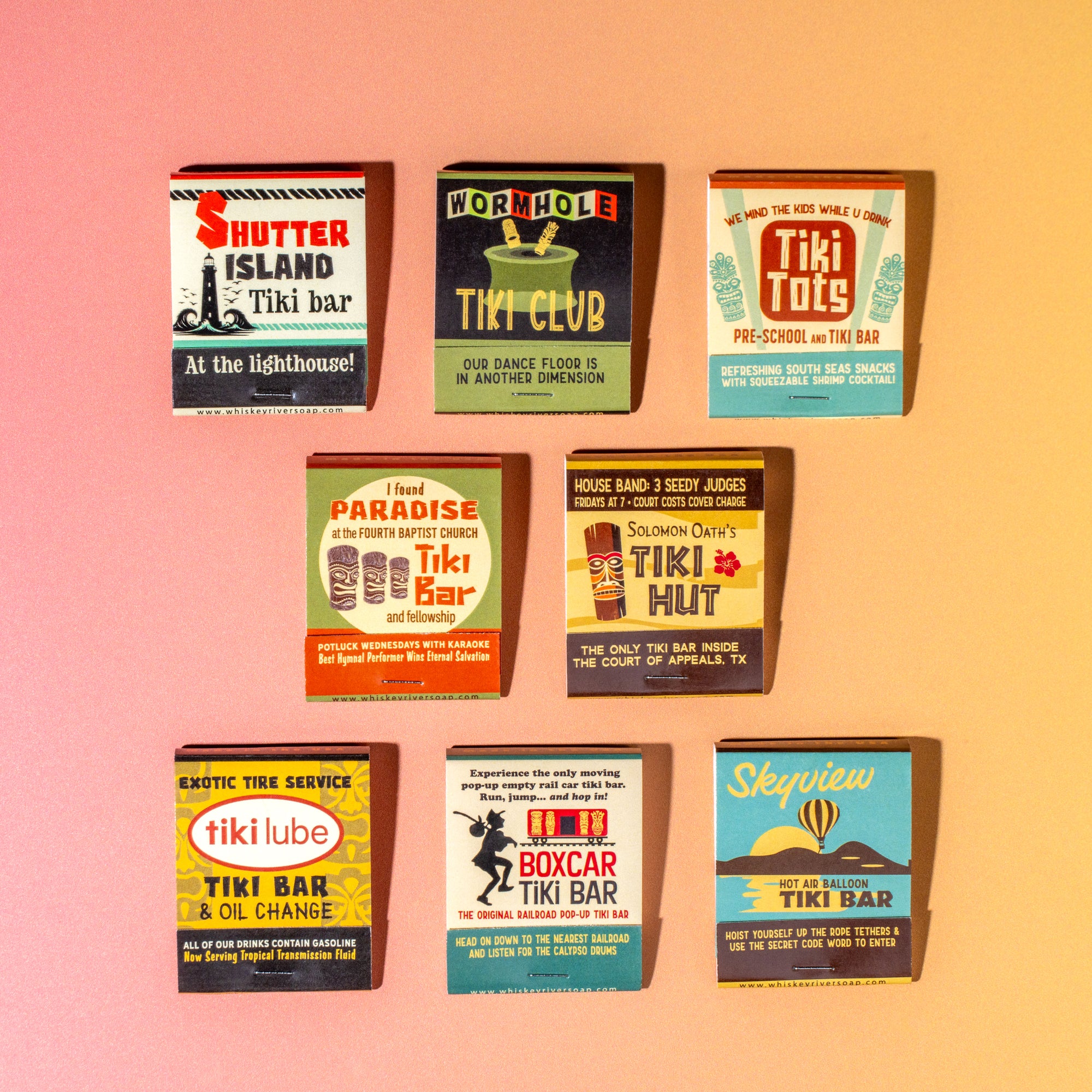 Tiki Bar Matchbooks Variety Pack: Tiki Club
