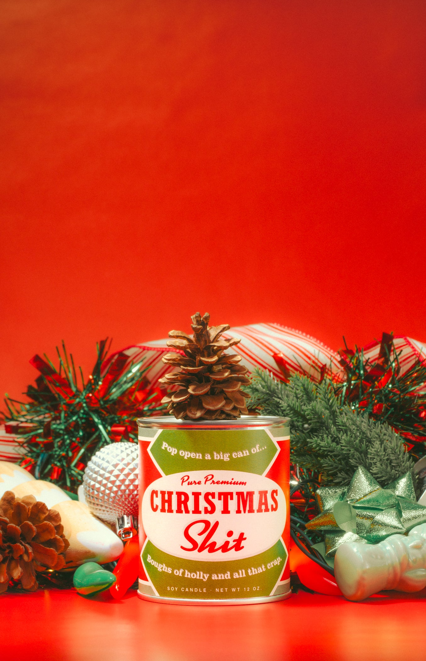 Christmas Shit Paint Can·dle