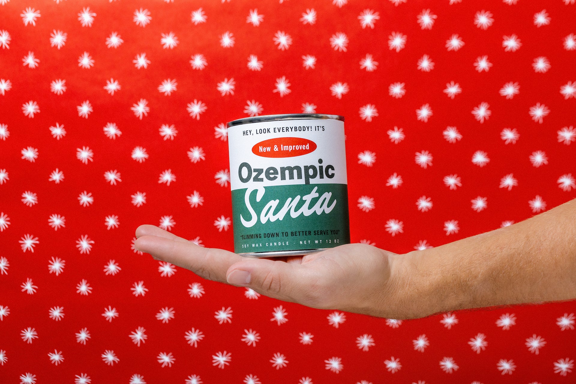 Ozempic Santa Paint Can·dle