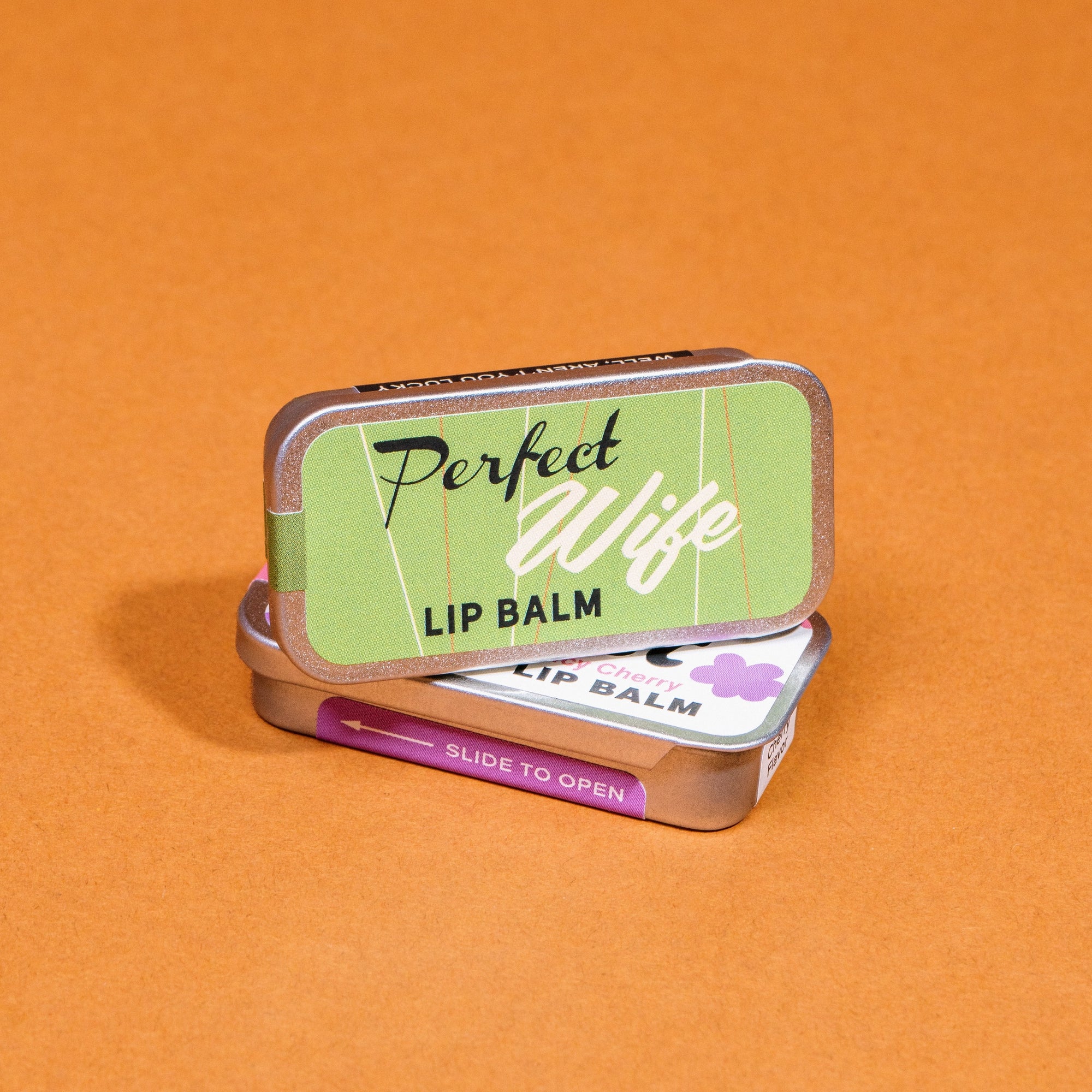 "Perfect Wife" Old School Lip Balm Tin