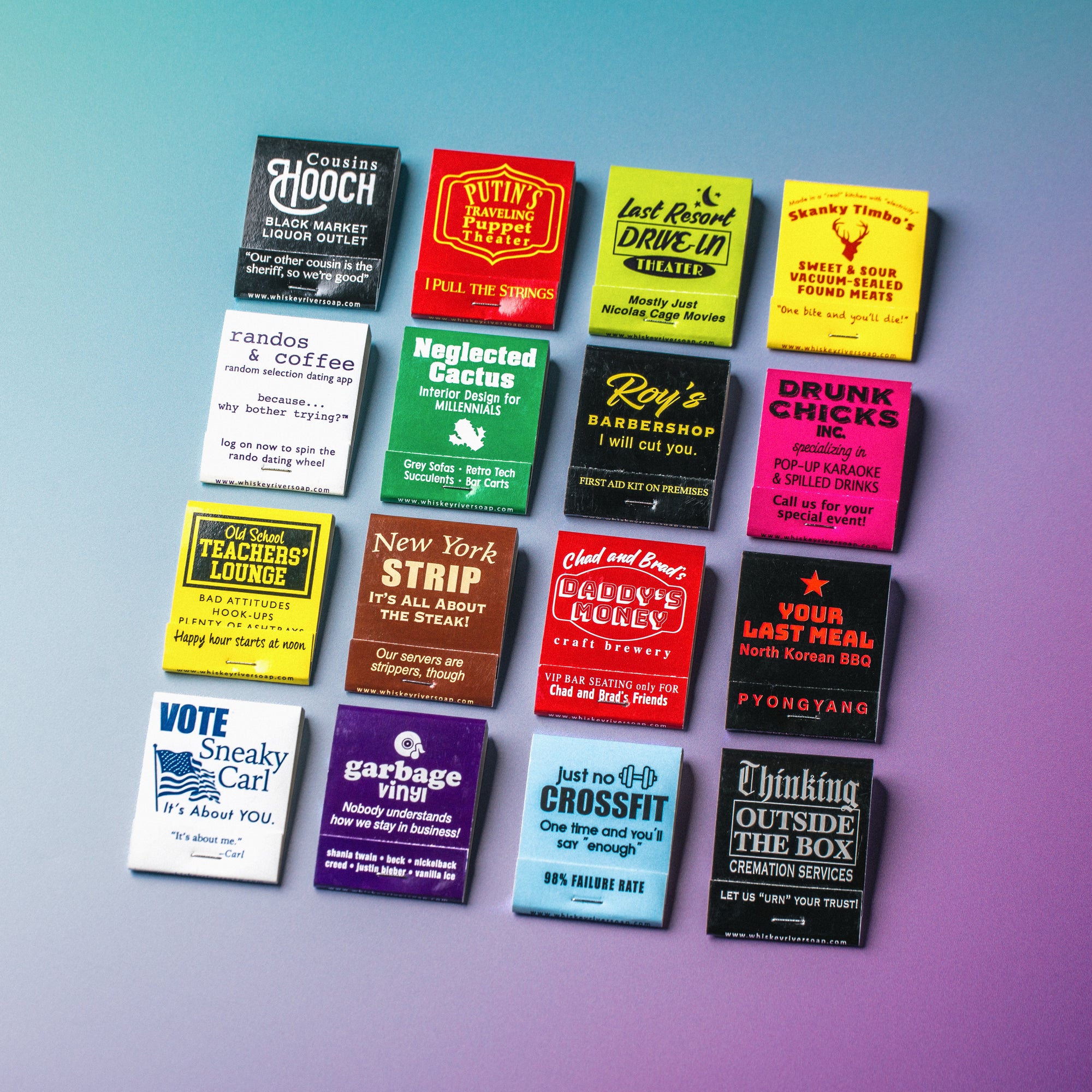 Old School Matchbooks Variety Pack: Last Meal