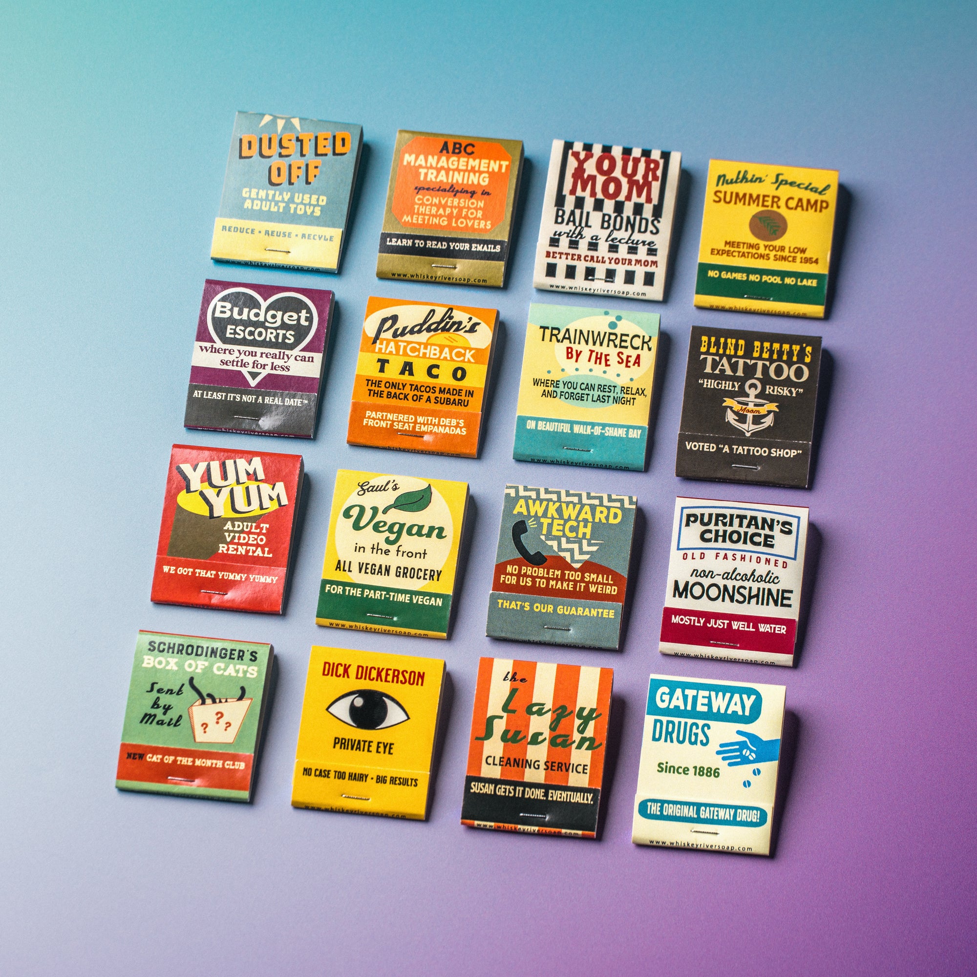 Old School Matchbooks Variety Pack: Vegan in the Front