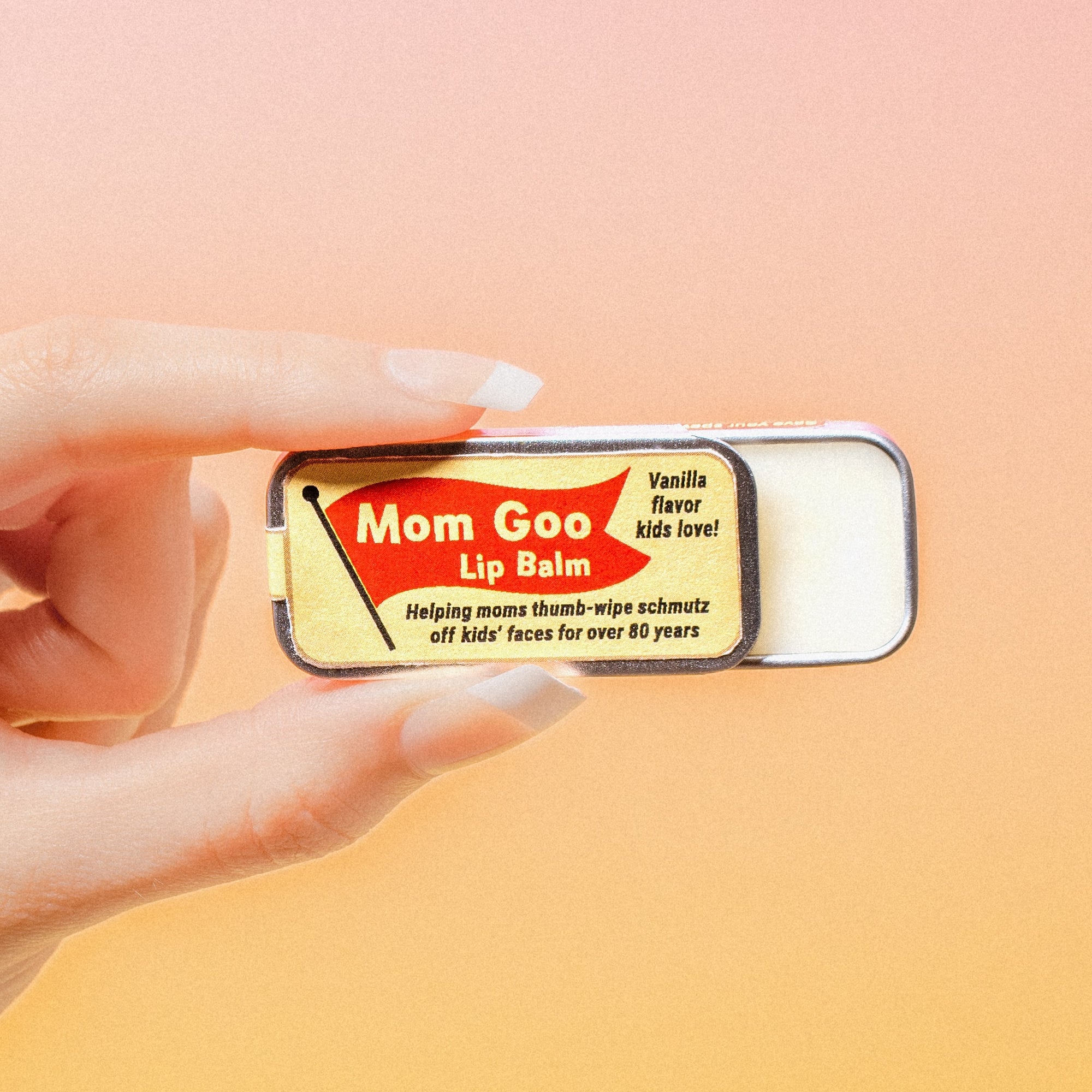 "Mom Goo" Old School Lip Balm Tin