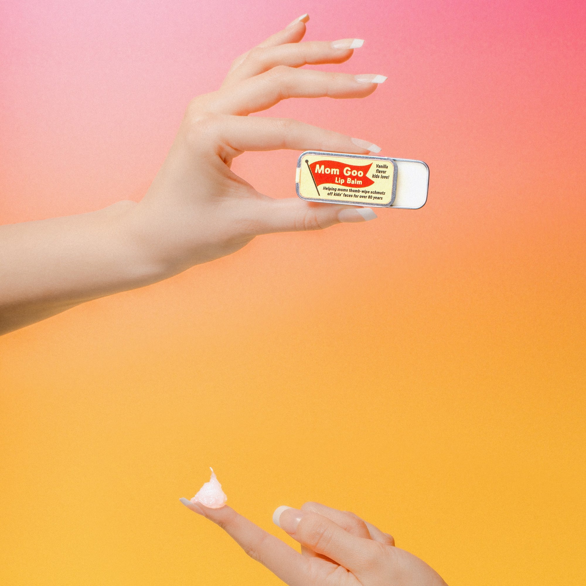 "Mom Goo" Old School Lip Balm Tin