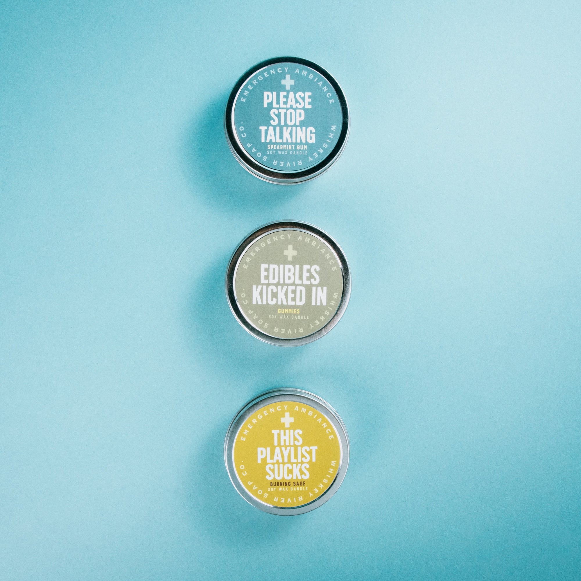 Please Stop Talking Emergency Ambiance Travel Tin