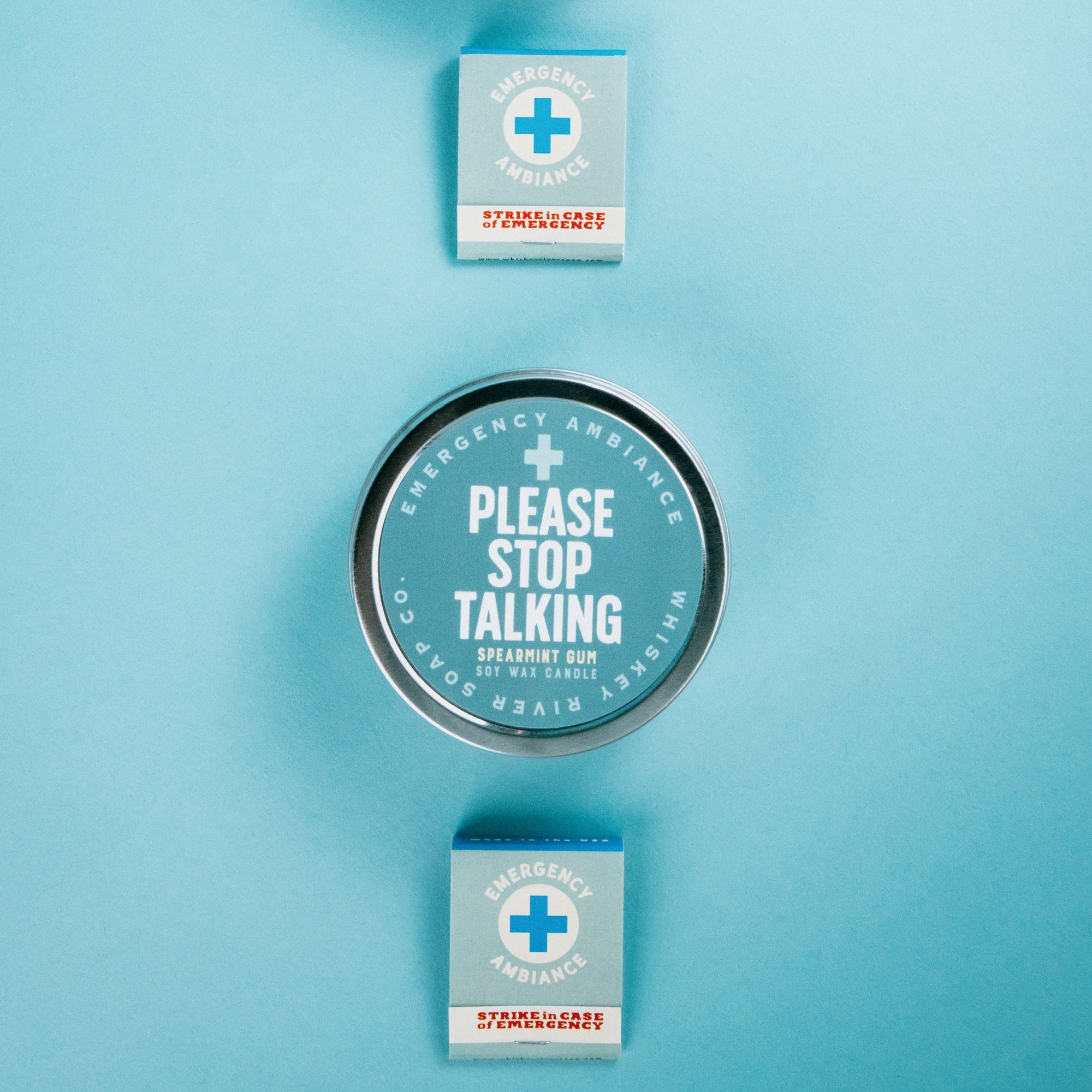 Please Stop Talking Emergency Ambiance Travel Tin