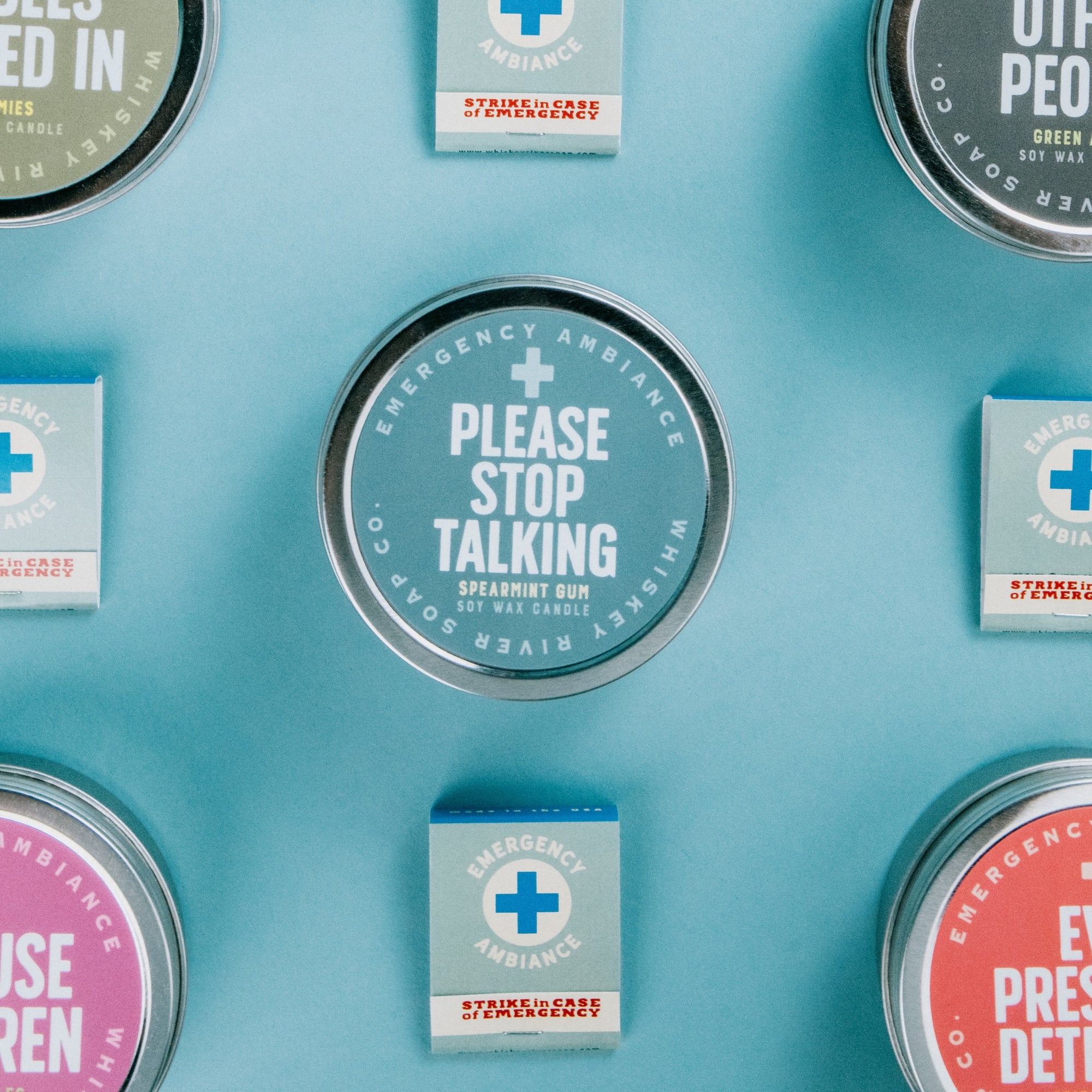 Please Stop Talking Emergency Ambiance Travel Tin