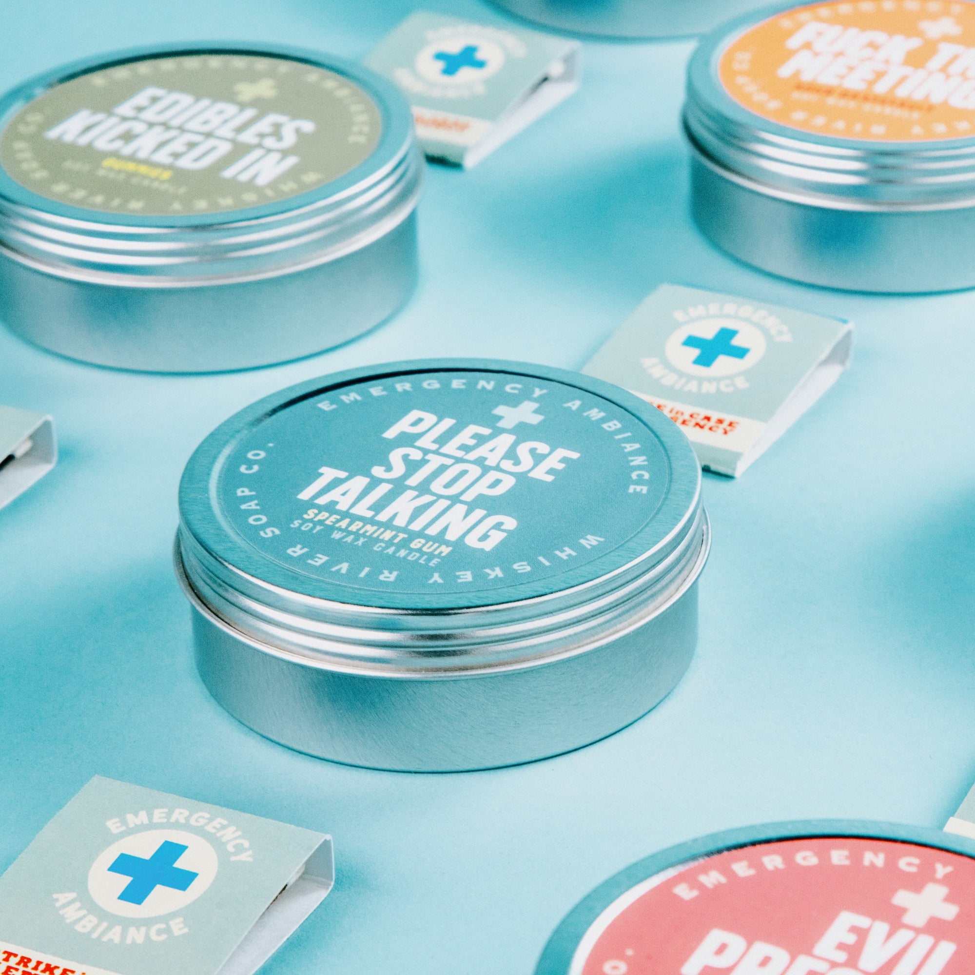 Please Stop Talking Emergency Ambiance Travel Tin