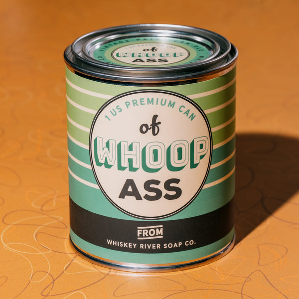 Whoop Ass Vintage Paint Can·dle - Whiskey River Soap – Whiskey