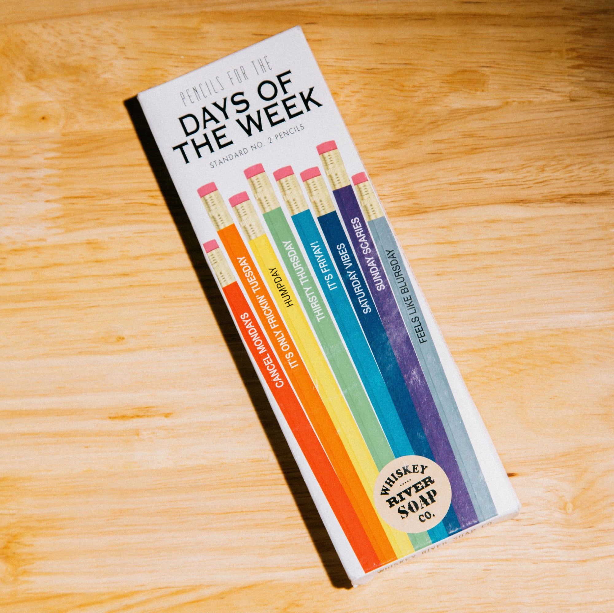 Pencils for Days of the Week