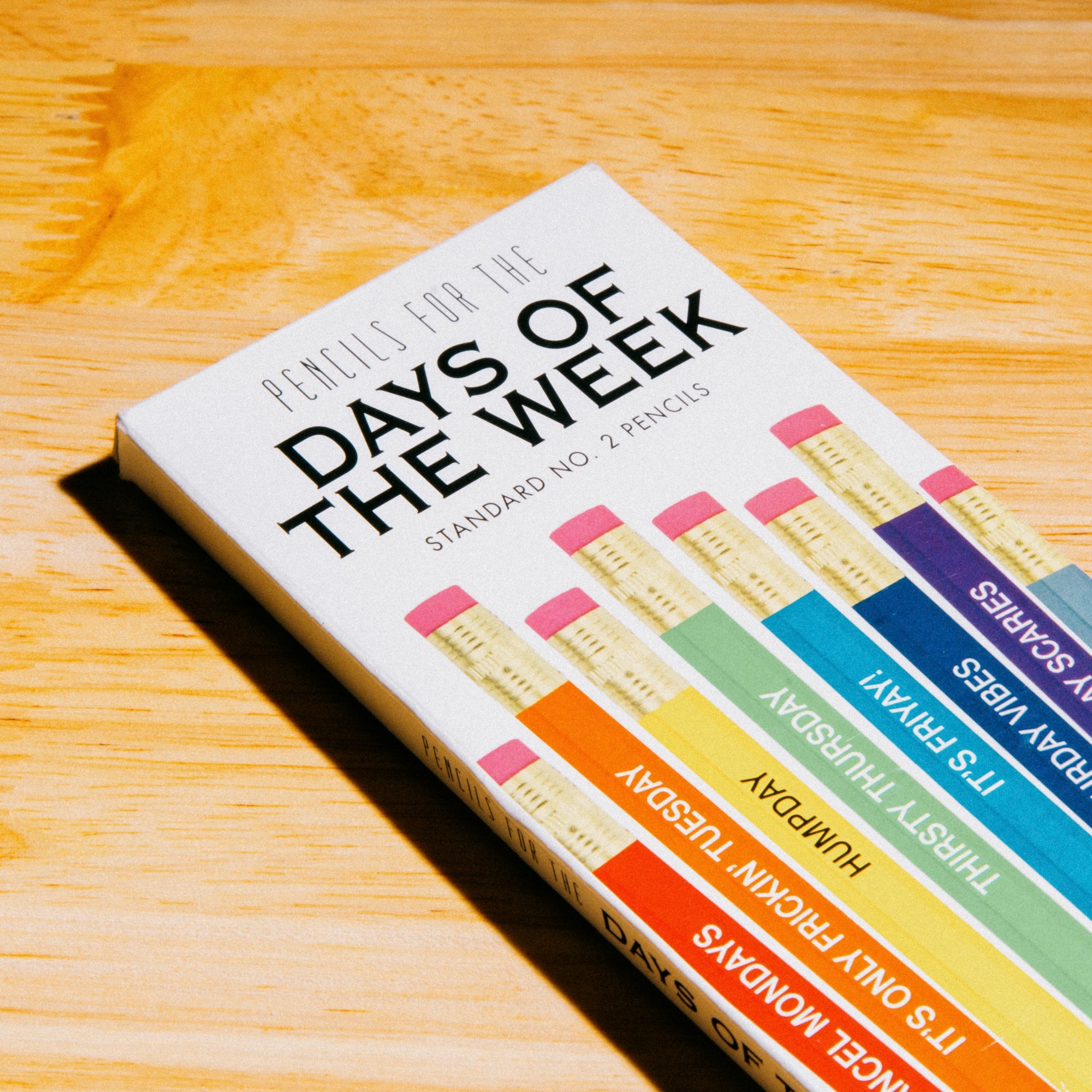Pencils for Days of the Week