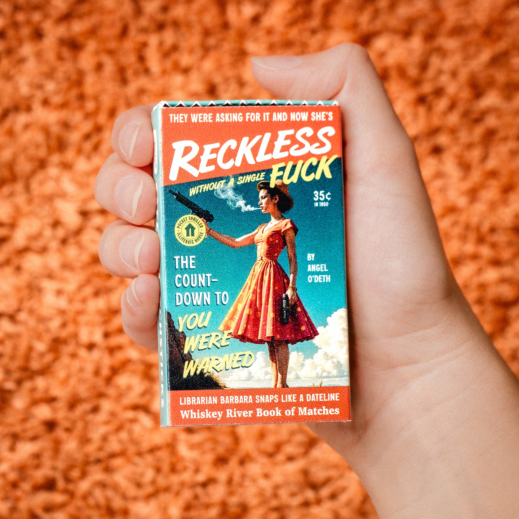 Reckless Pulp Friction Match Book