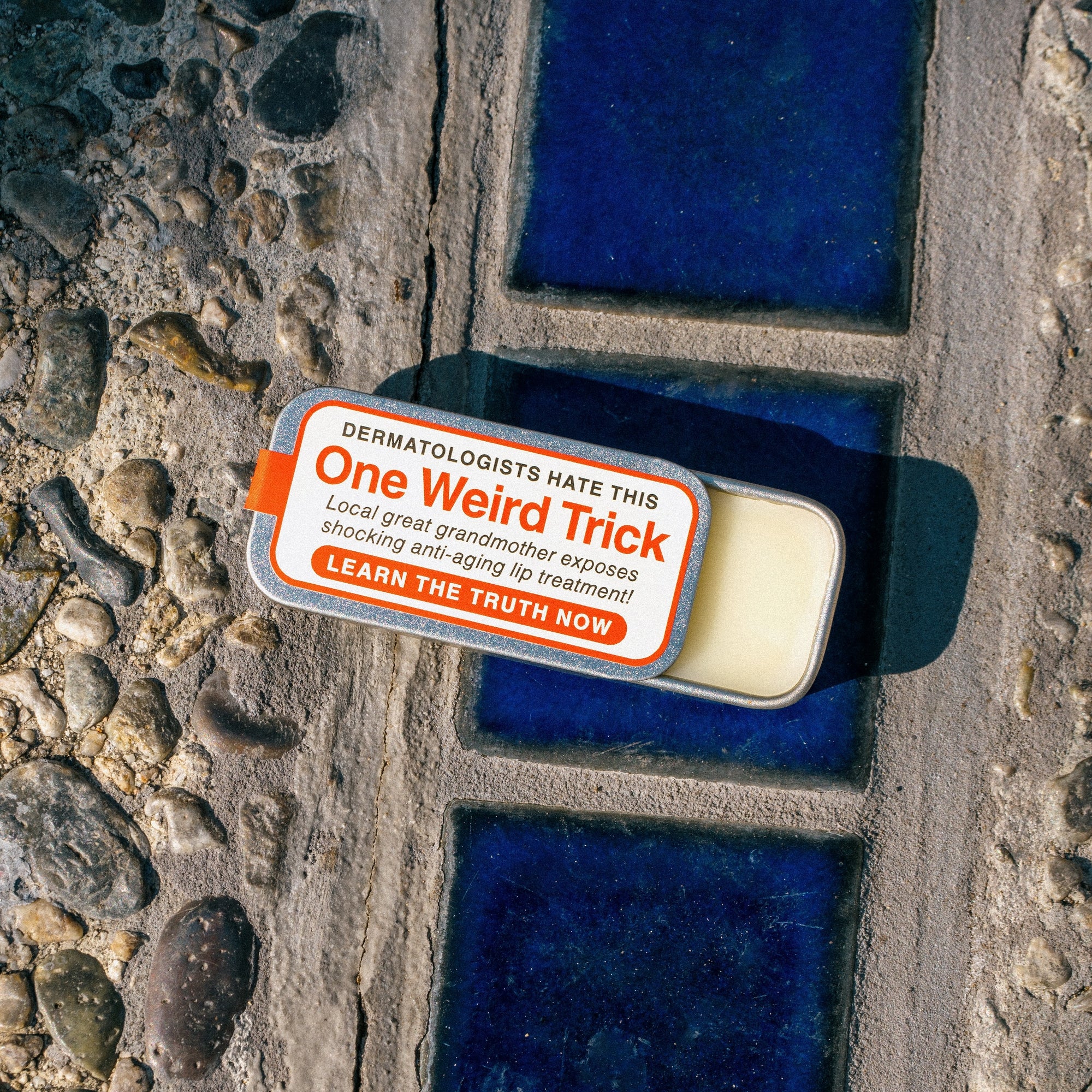 "One Weird Trick" Old School Lip Balm Tin