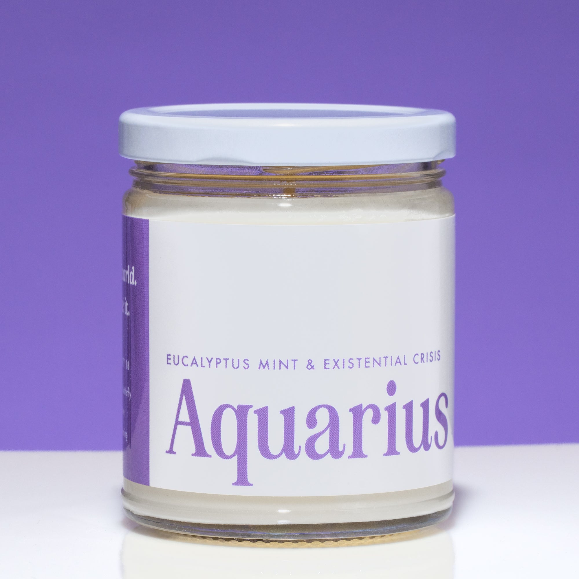 Aquarius Astrology Candle