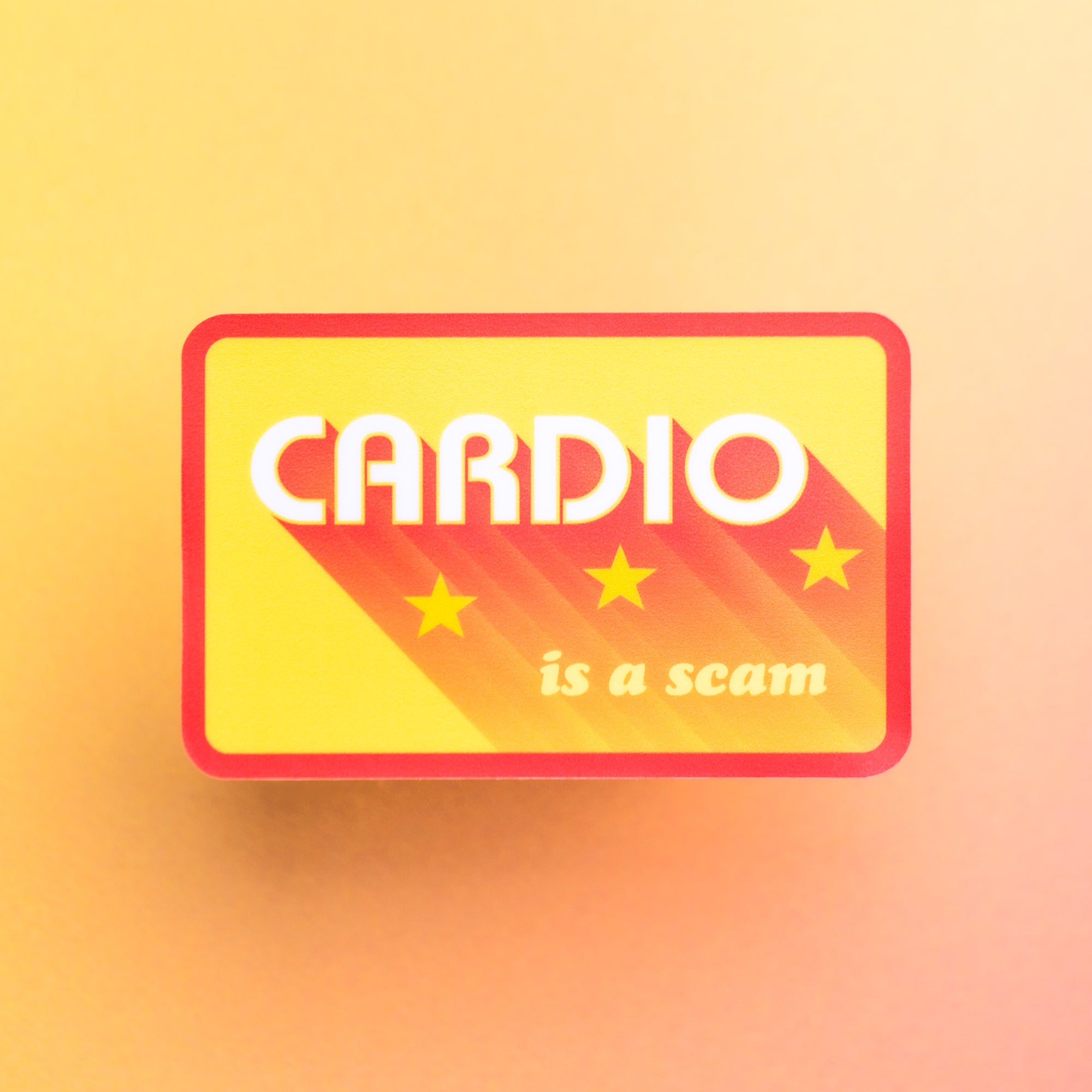 Cardio is a Scam Sticker