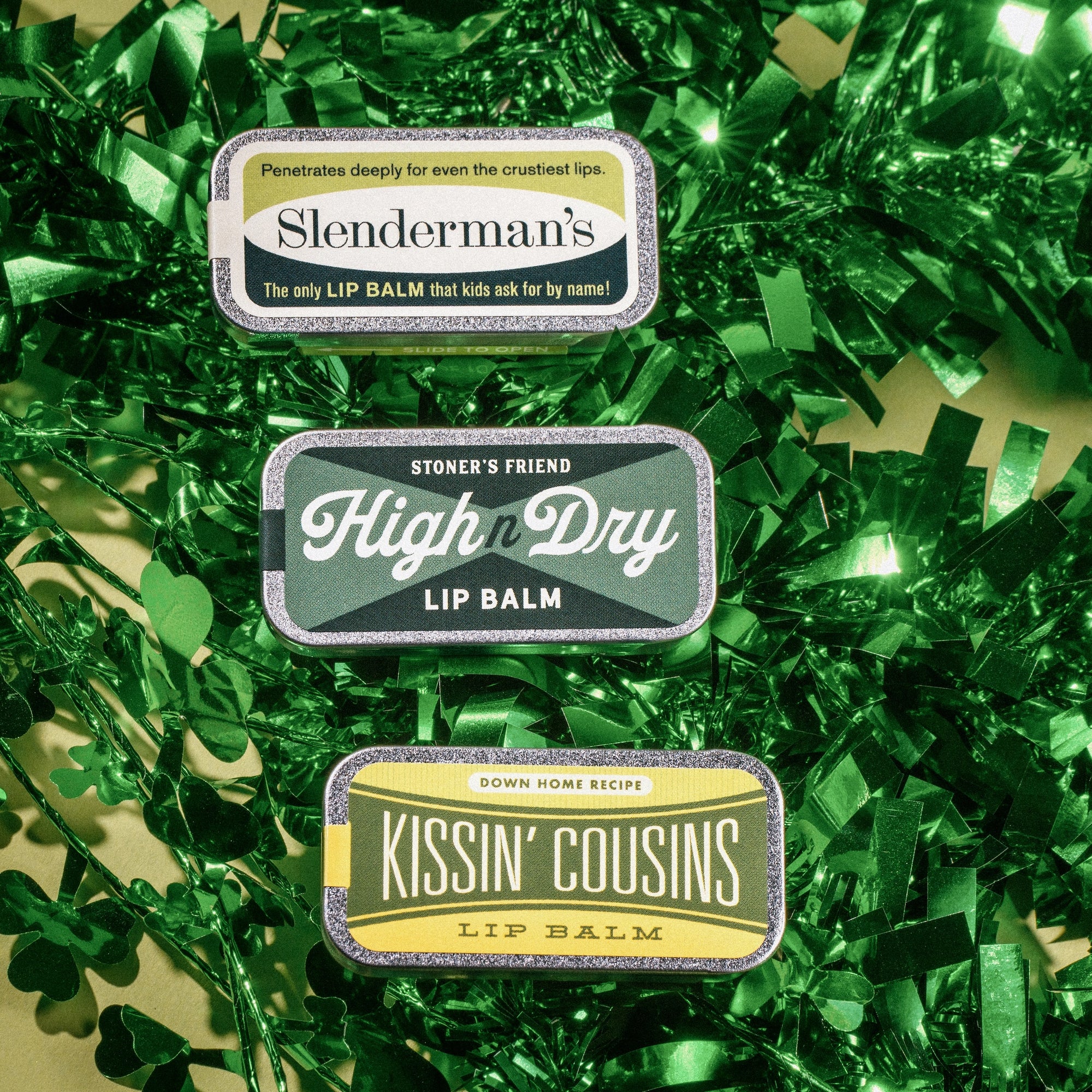 "High n Dry" Old School Lip Balm Tin