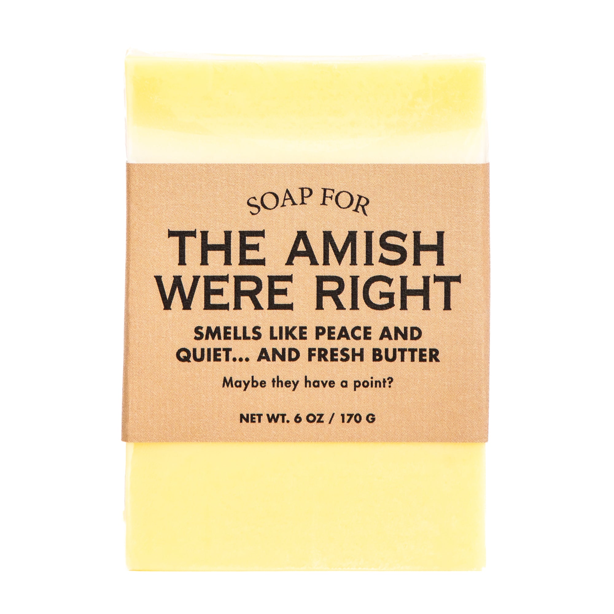 Soap for The Amish Were Right