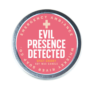Evil Presence Detected Emergency Ambiance Travel Tin