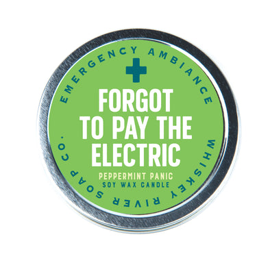 Forgot To Pay The Electric  Emergency Ambiance Travel Tin