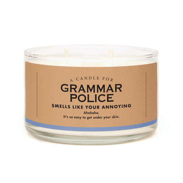 A Candle for Grammar Police